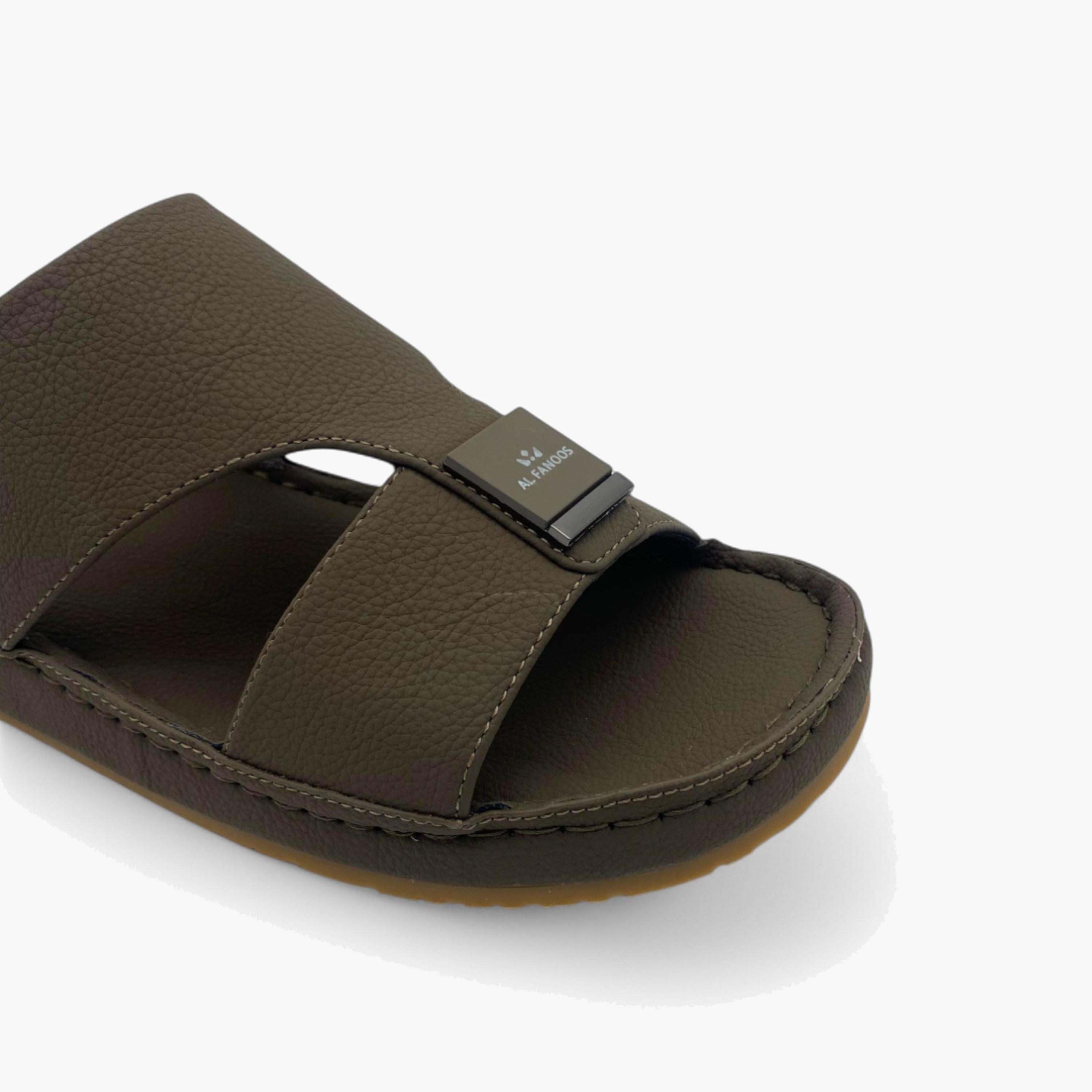 الفانوس- صندل عربي مخملي للرجال سهل الإرتداء | AL2502098-men-shoes-sandals-image-2