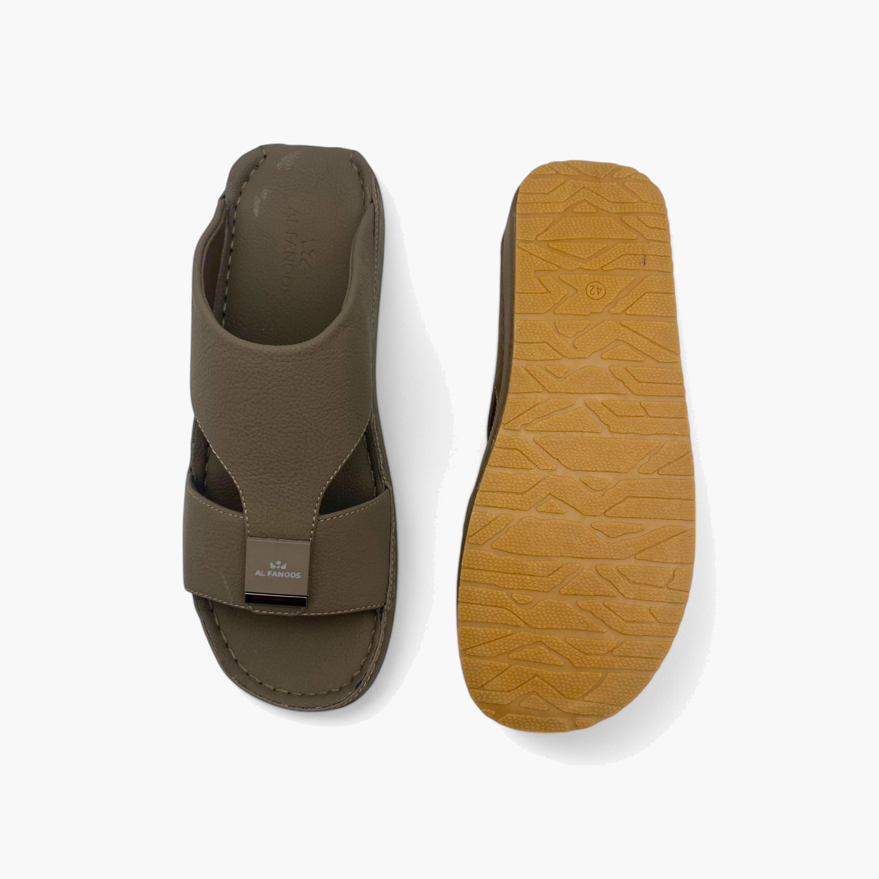 الفانوس- صندل عربي مخملي للرجال سهل الإرتداء | AL2502098-men-shoes-sandals-image-4