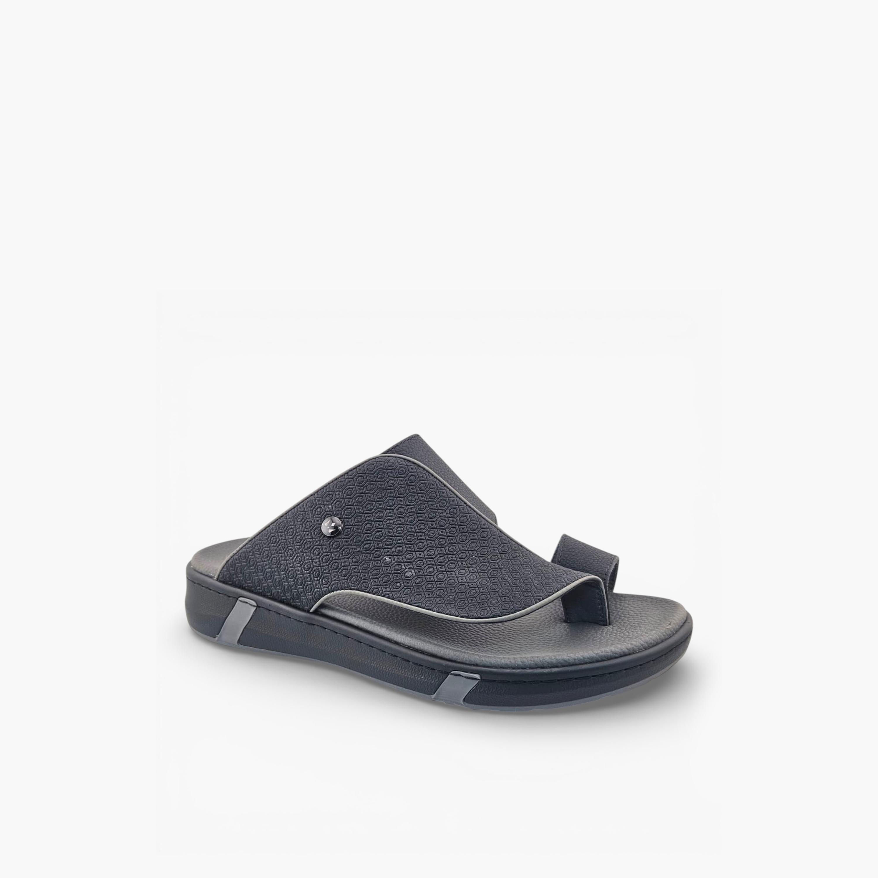 Al Fanoos Mens Slip-On Velours Arabic Sandals | AL2603111-men-shoes-sandals-image-1