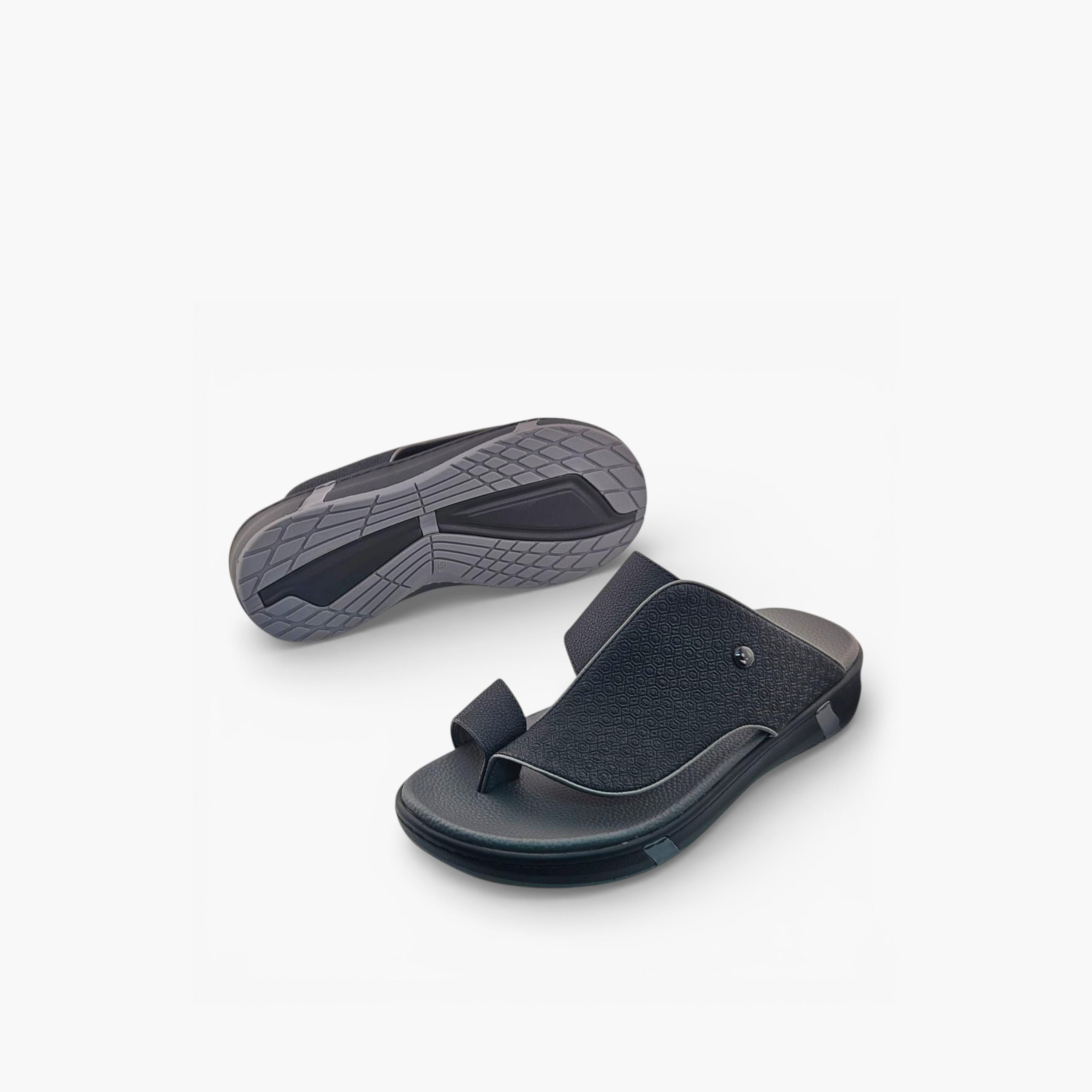 Al Fanoos Mens Slip-On Velours Arabic Sandals | AL2603111-men-shoes-sandals-image-4