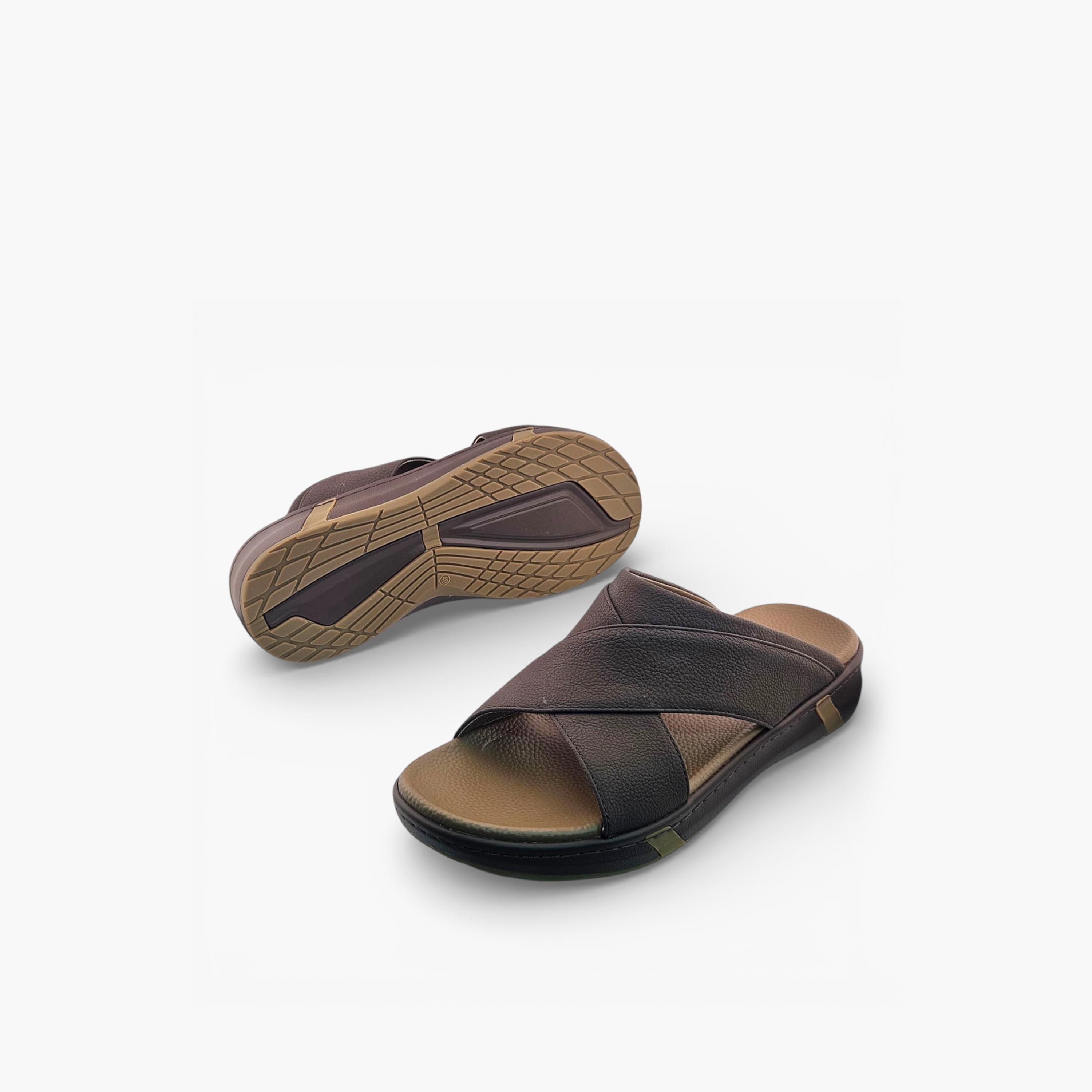 الفانوس - صندل رجالي سهل الارتداء، مصنوع من المخمل العربي | AL2603113-men-shoes-sandals-image-4