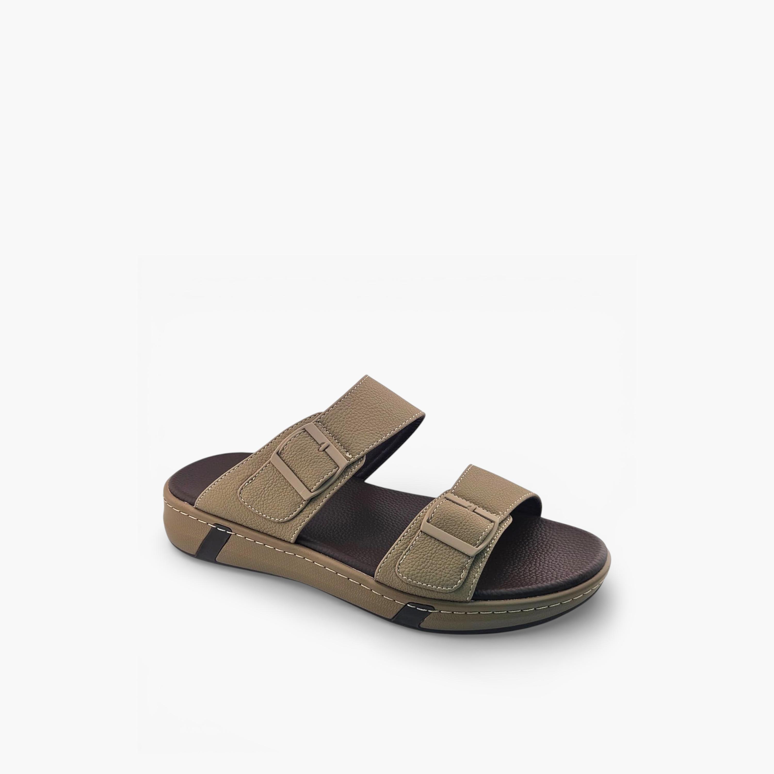 Al Fanoos Mens Slip-On Velours Arabic Sandals | AL2603114-men-shoes-sandals-image-1