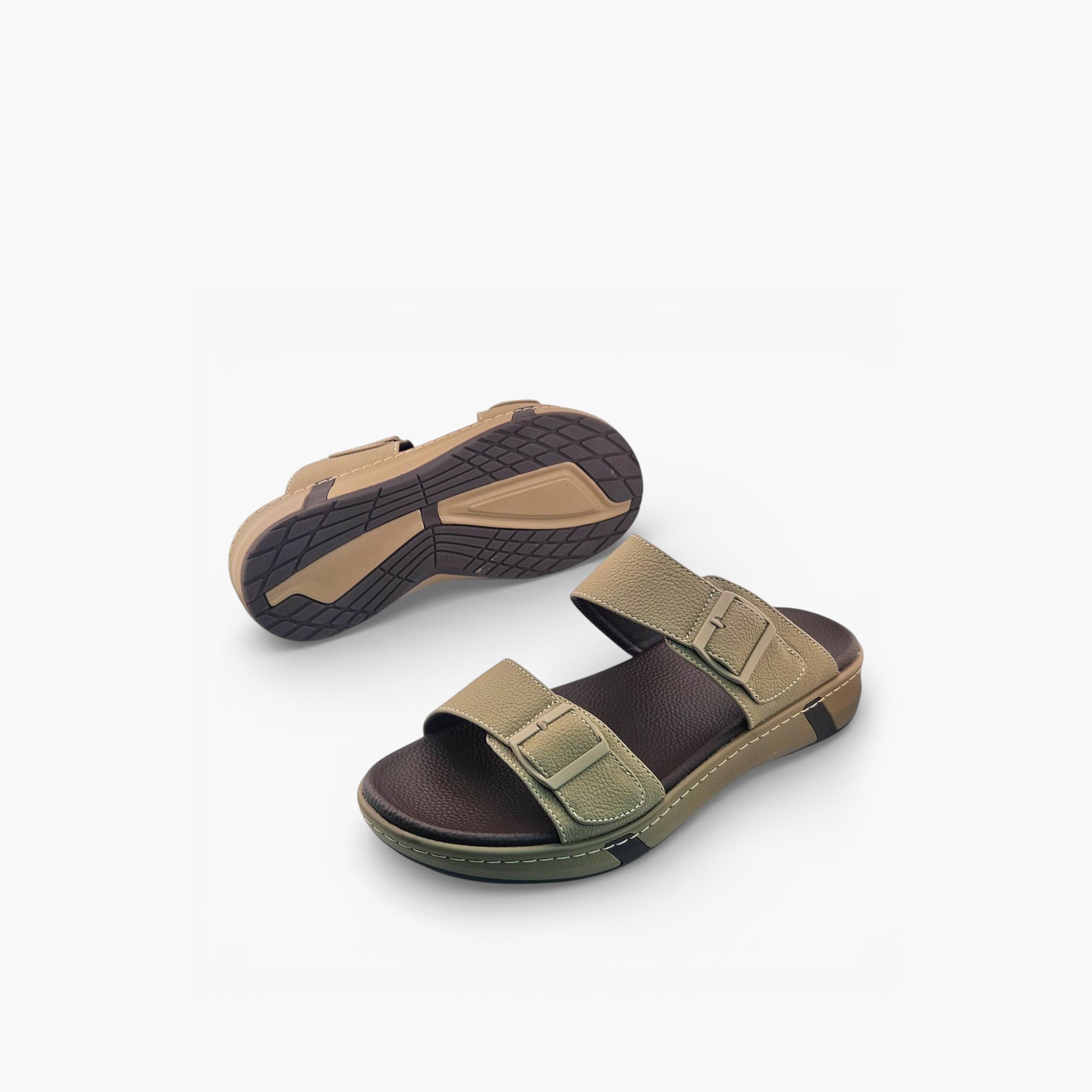 Al Fanoos Mens Slip-On Velours Arabic Sandals | AL2603114-men-shoes-sandals-image-4