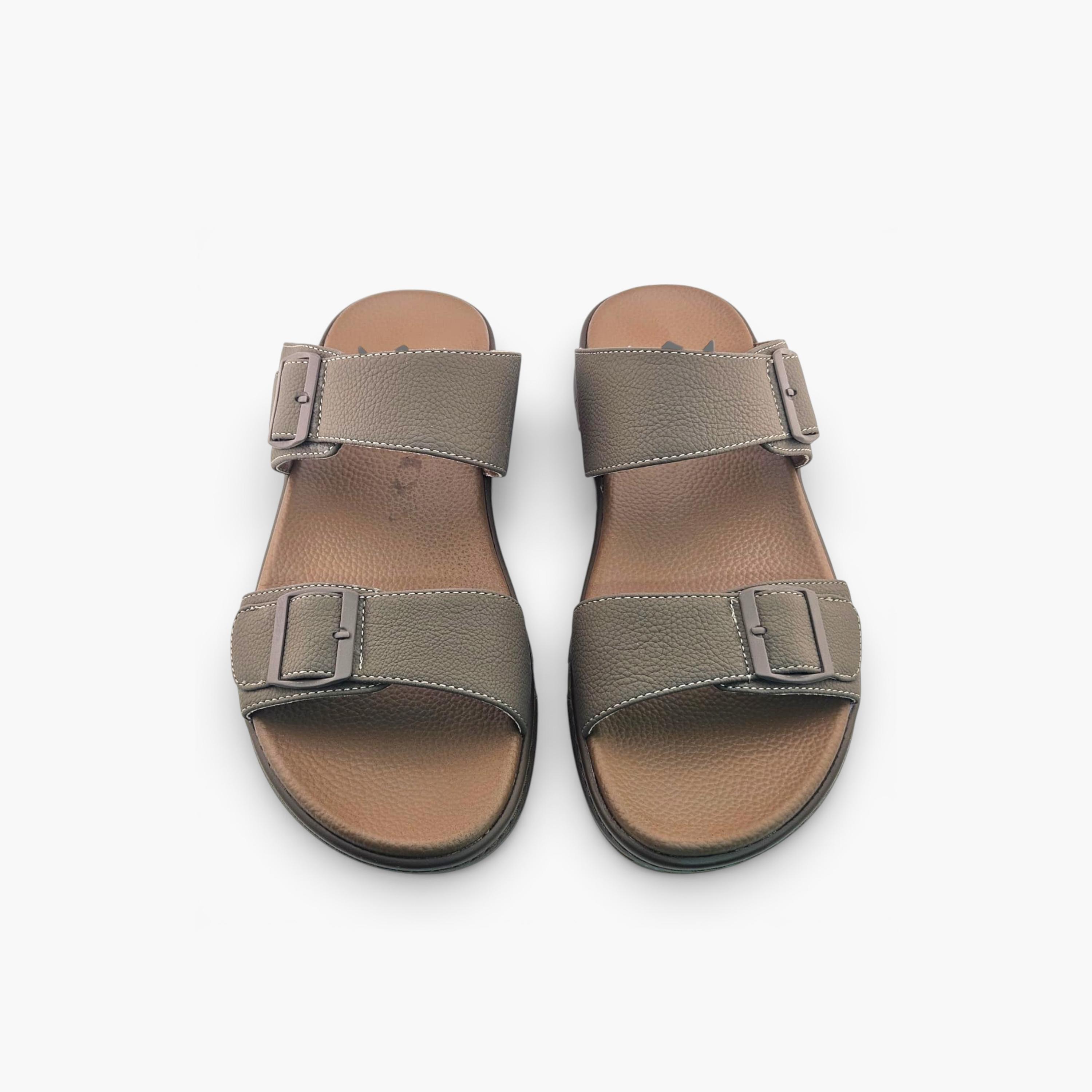 الفانوس - صندل رجالي سهل الارتداء، مصنوع من المخمل العربي | AL2603114-men-shoes-sandals-image-2