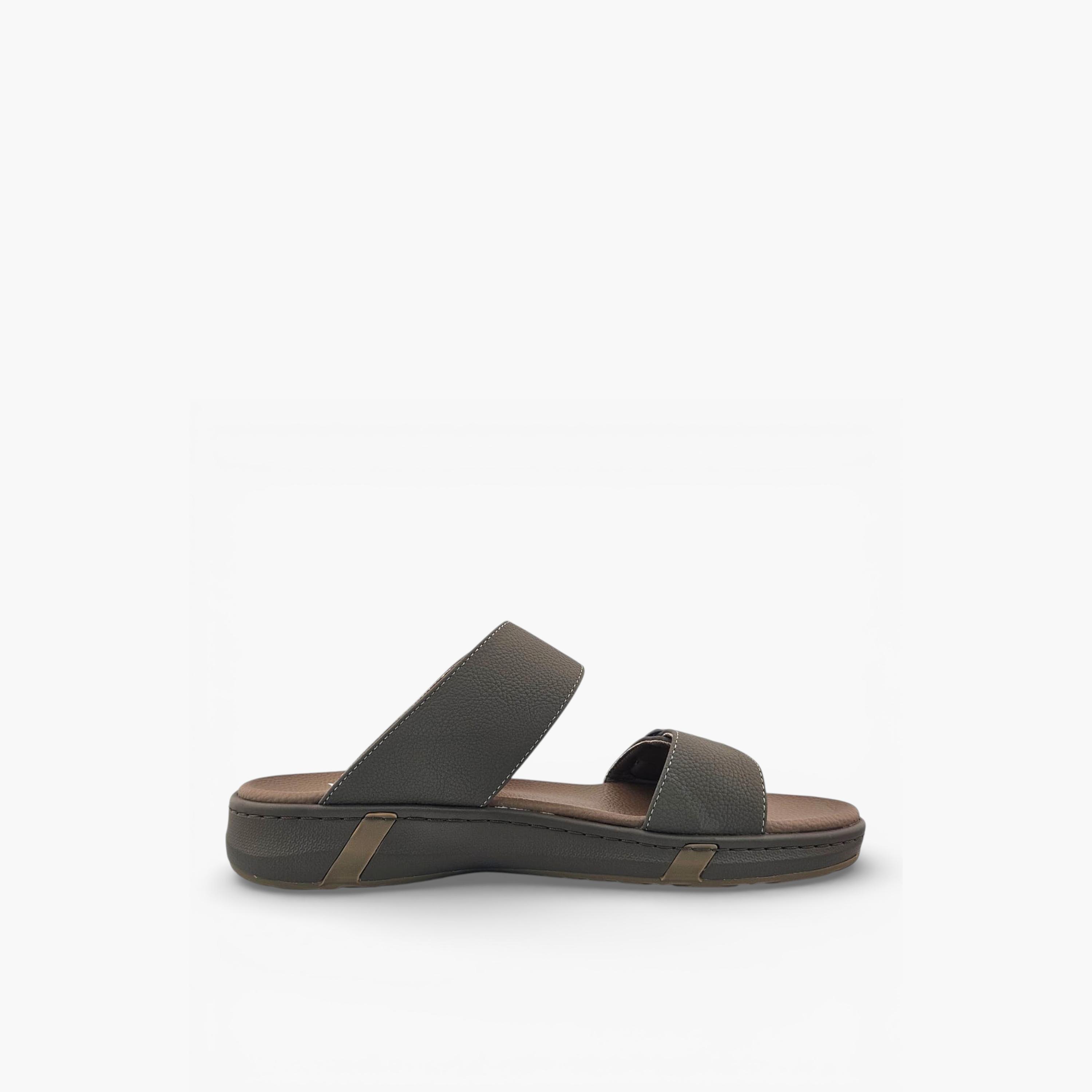 الفانوس - صندل رجالي سهل الارتداء، مصنوع من المخمل العربي | AL2603114-men-shoes-sandals-image-3