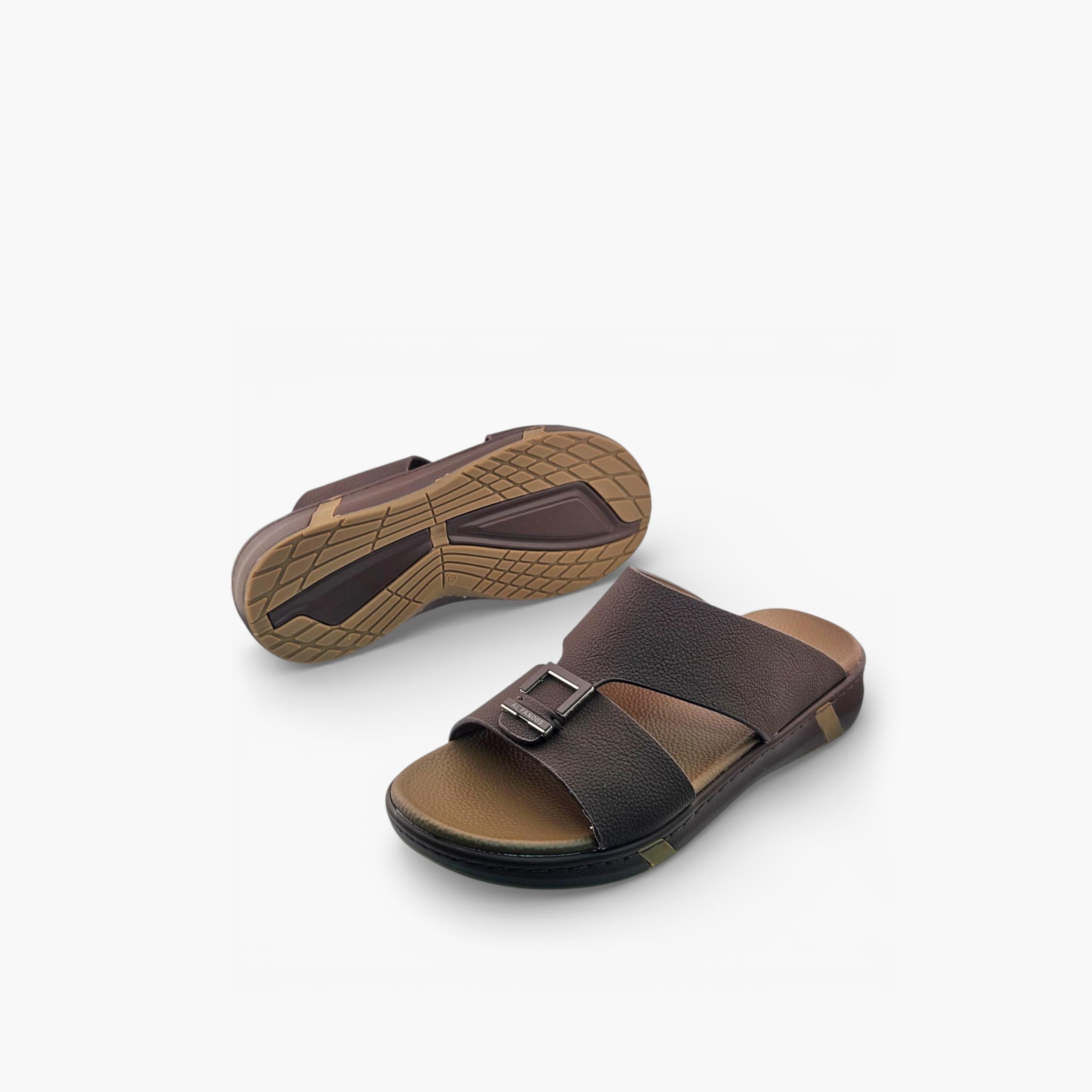 Al Fanoos Mens Slip-On Velours Arabic Sandals | AL2603115-men-shoes-sandals-image-4