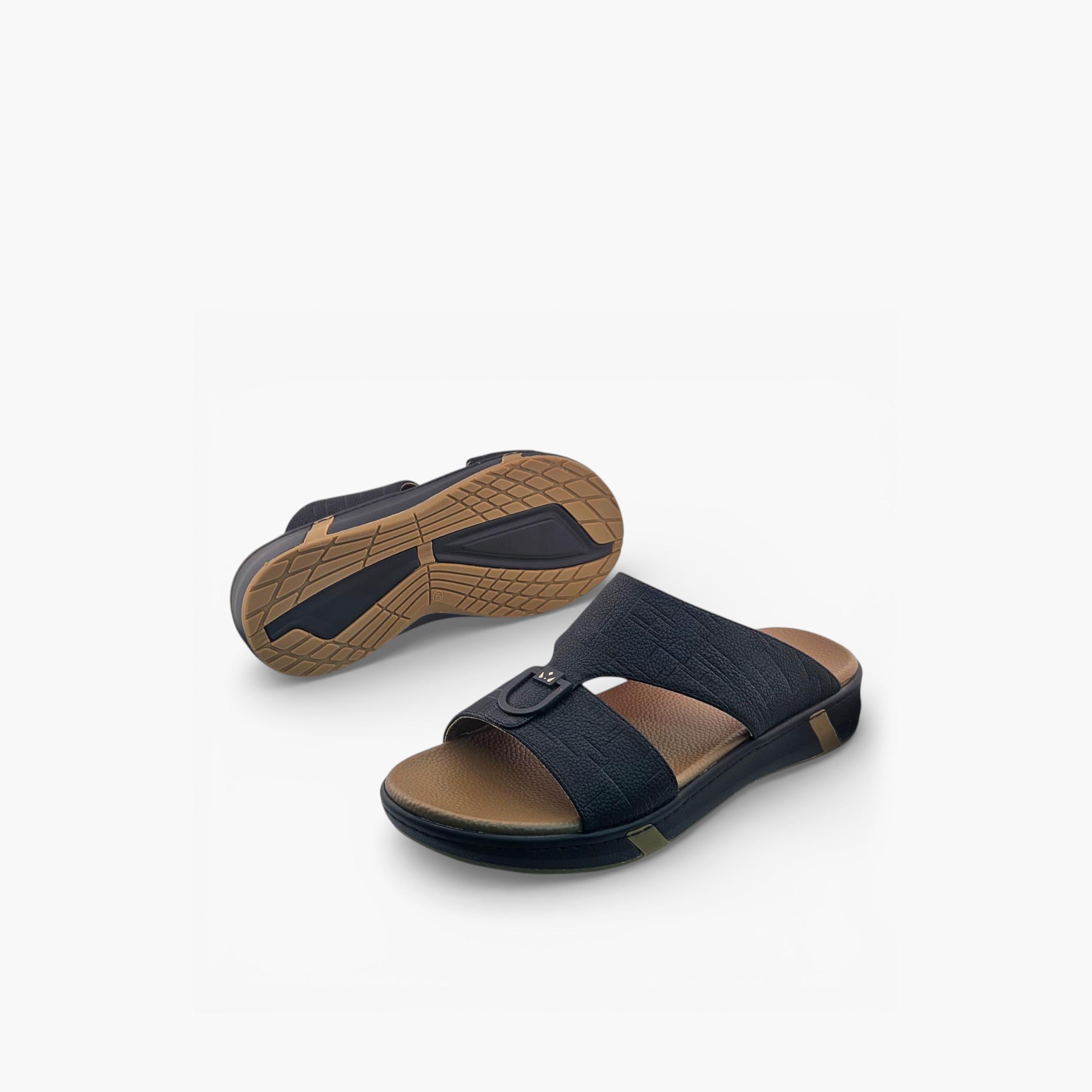 Al Fanoos Mens Slip-On Velours Arabic Sandals | AL2603116-men-shoes-sandals-image-4