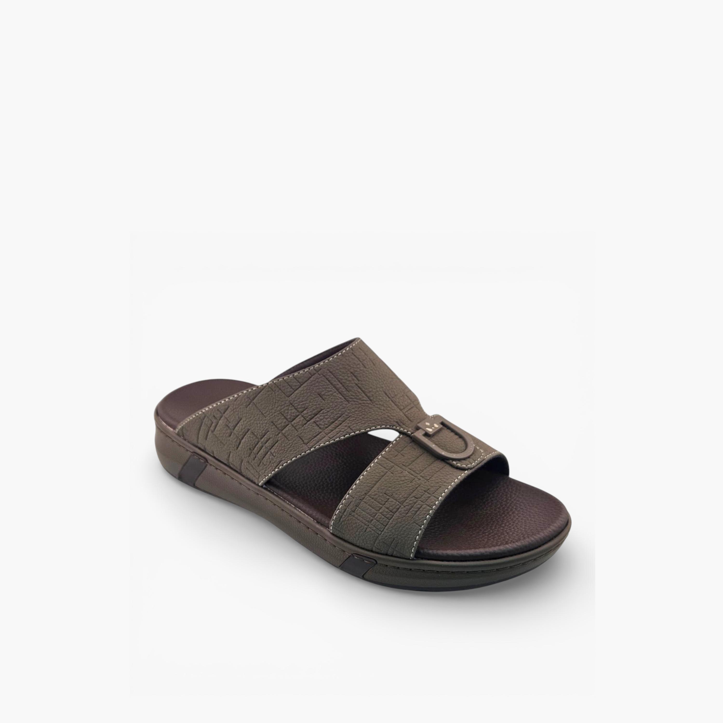 الفانوس - صندل رجالي سهل الارتداء، مصنوع من المخمل العربي | AL2603116-men-shoes-sandals-image-1