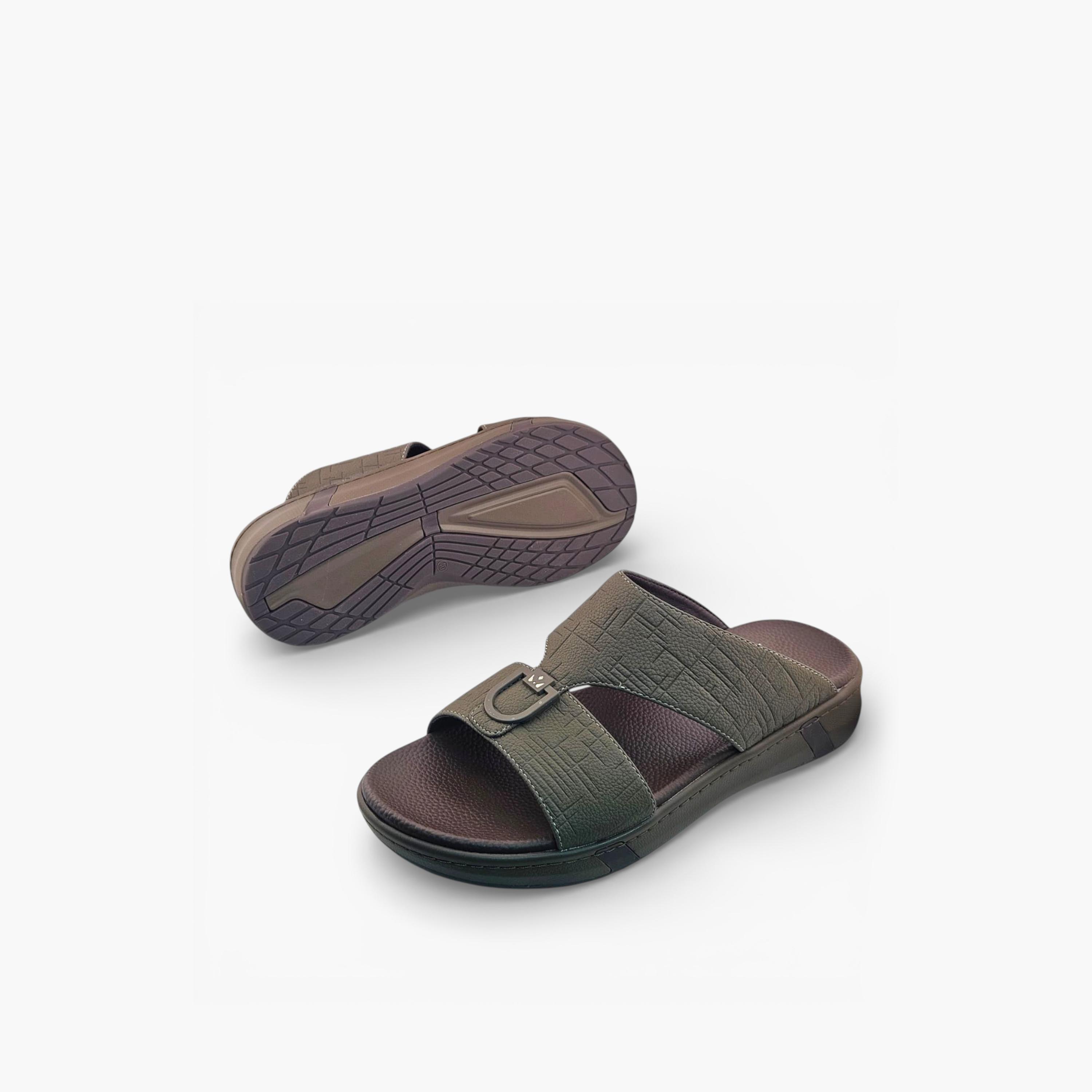 الفانوس - صندل رجالي سهل الارتداء، مصنوع من المخمل العربي | AL2603116-men-shoes-sandals-image-4