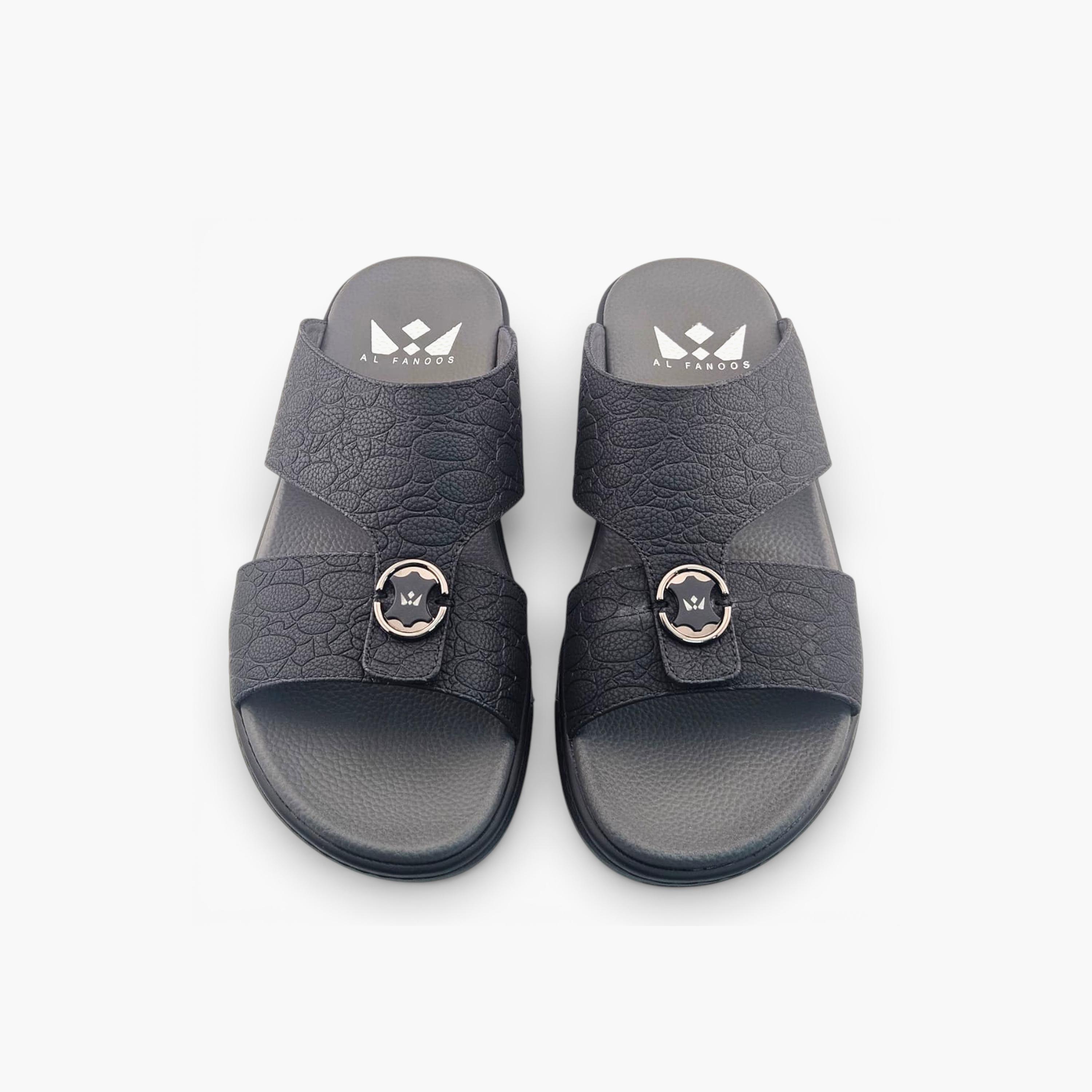 Al Fanoos Mens Slip-On Velours Arabic Sandals | AL2603117-men-shoes-sandals-image-2