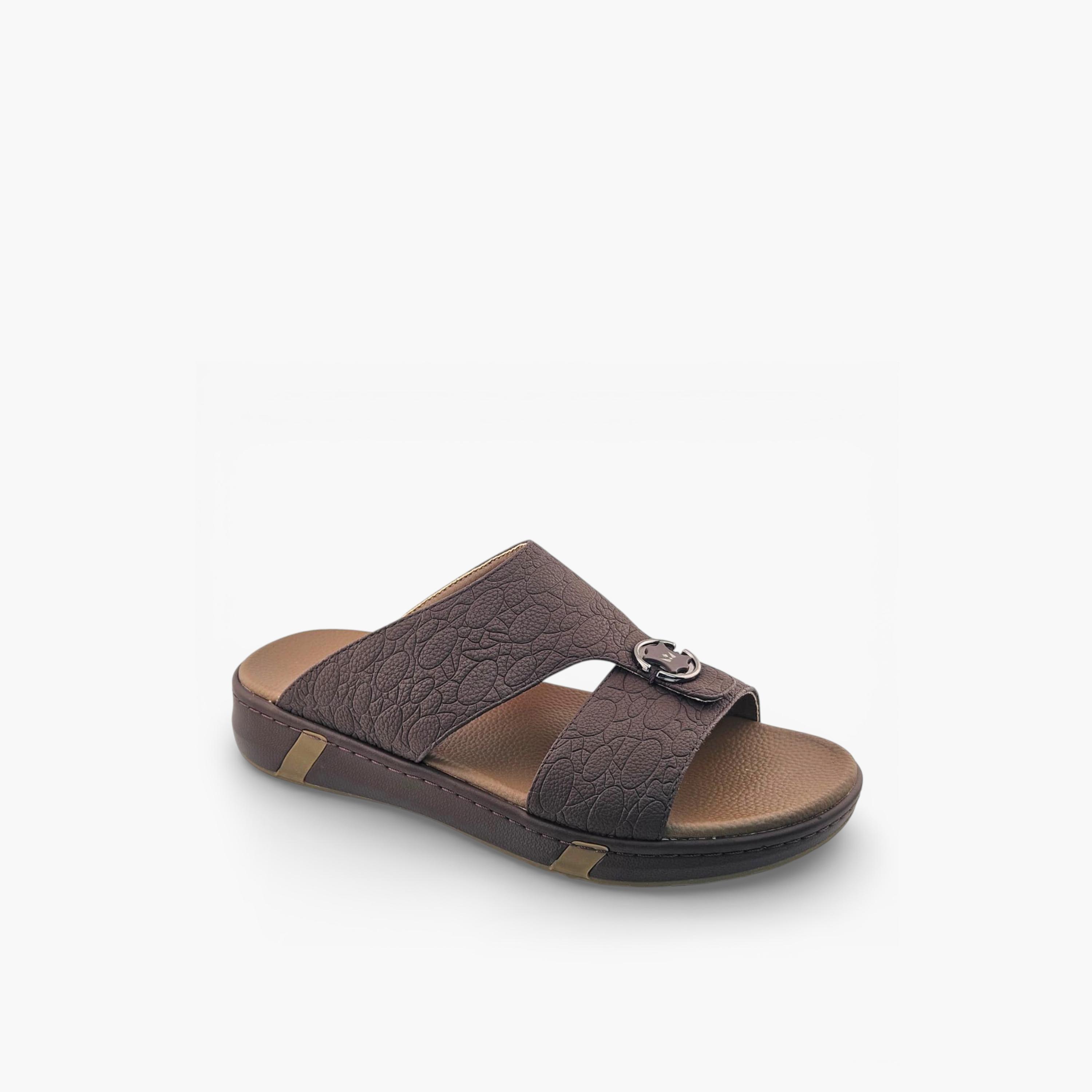 Al Fanoos Mens Slip-On Velours Arabic Sandals | AL2603117-men-shoes-sandals-image-1