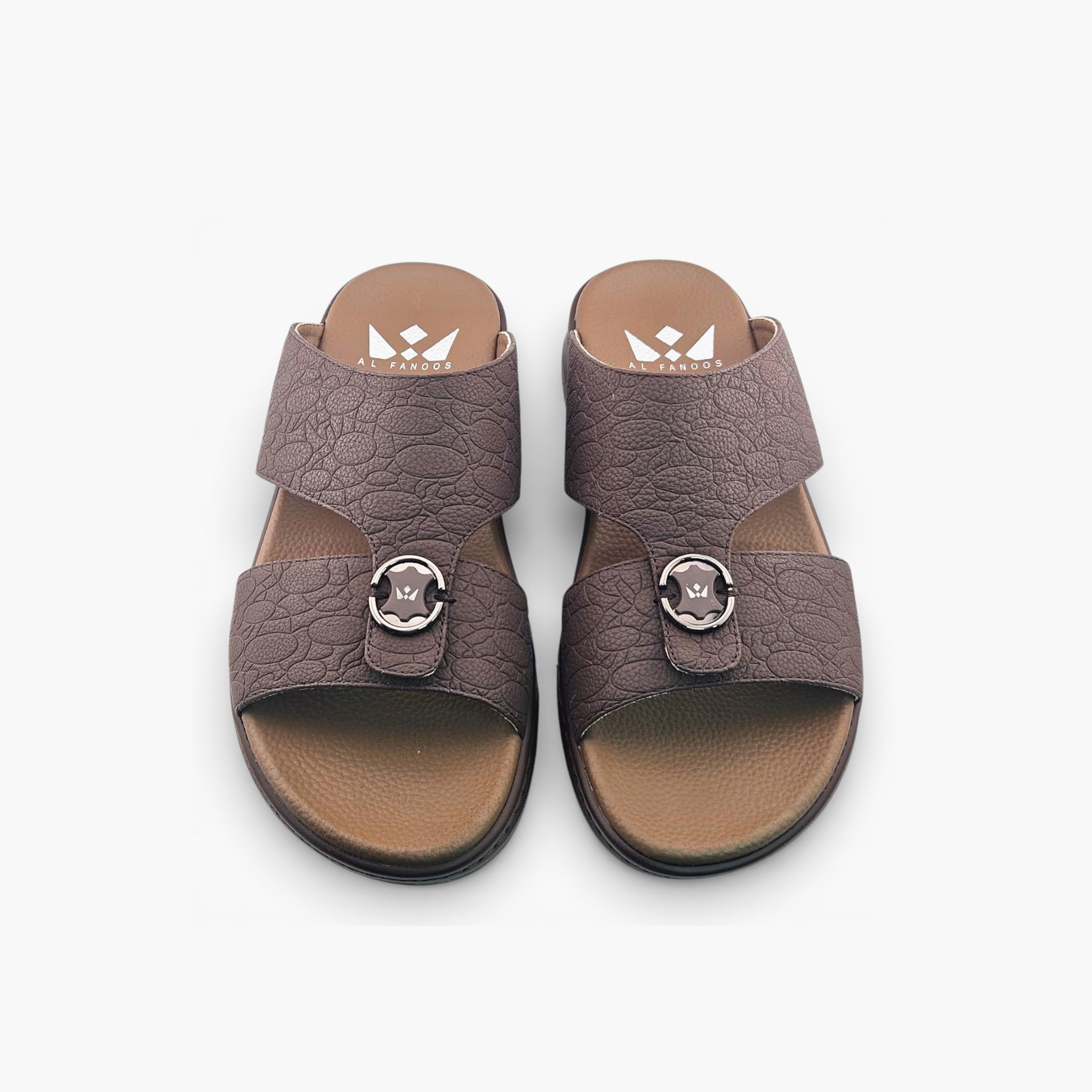 Al Fanoos Mens Slip-On Velours Arabic Sandals | AL2603117-men-shoes-sandals-image-2