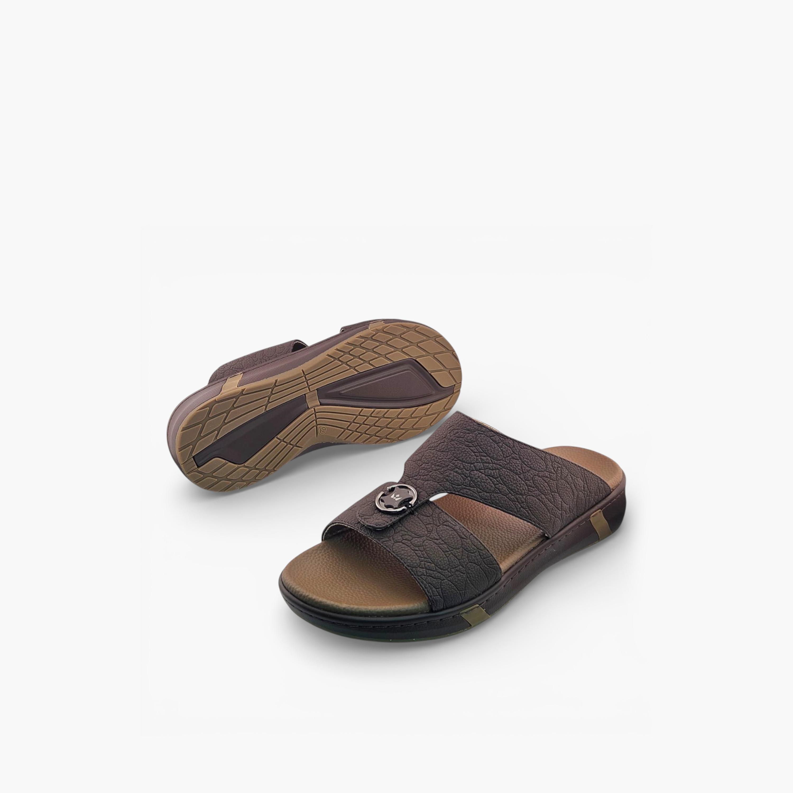 Al Fanoos Mens Slip-On Velours Arabic Sandals | AL2603117-men-shoes-sandals-image-4