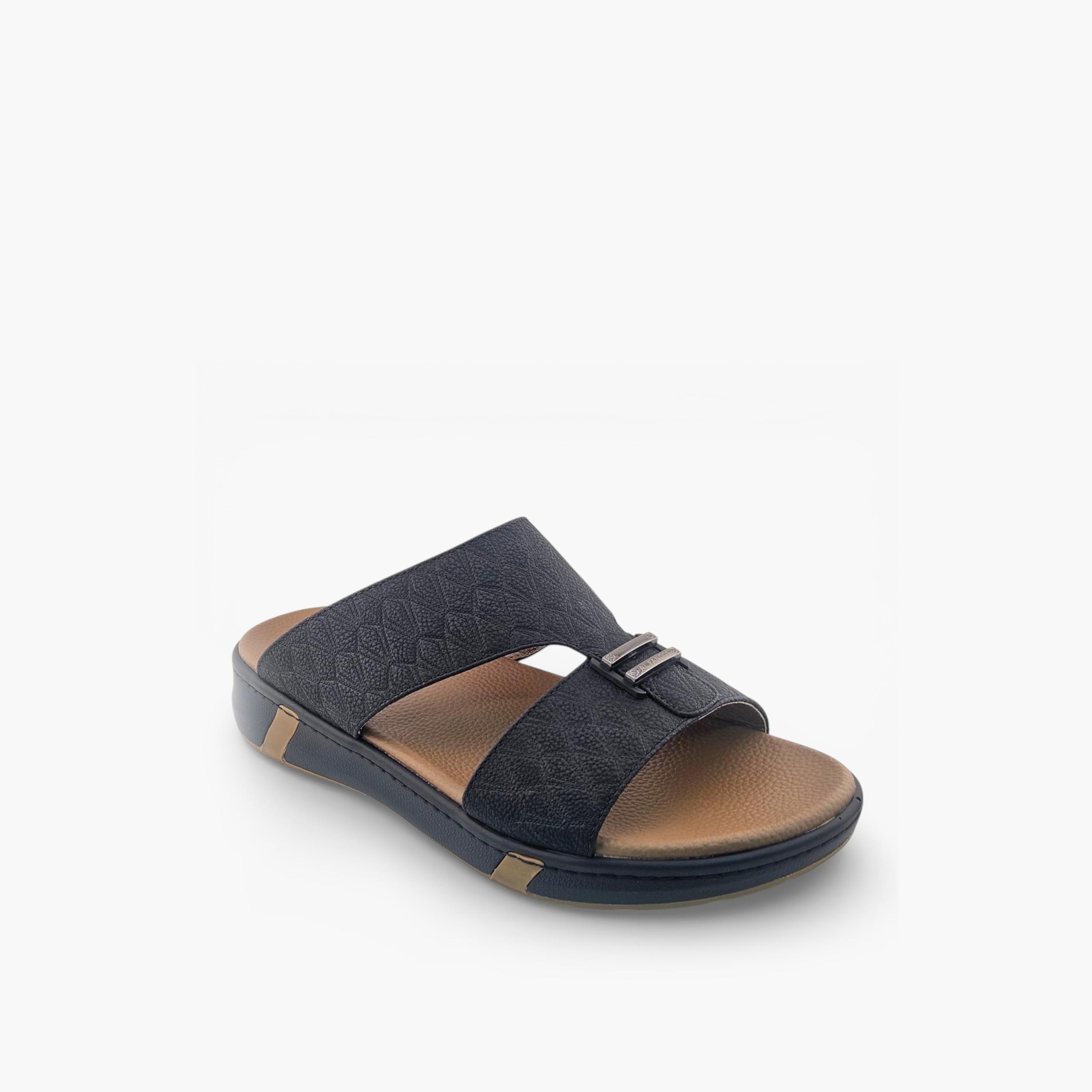 Al Fanoos Mens Slip-On Velours Arabic Sandals | AL2603118-men-shoes-sandals-image-1