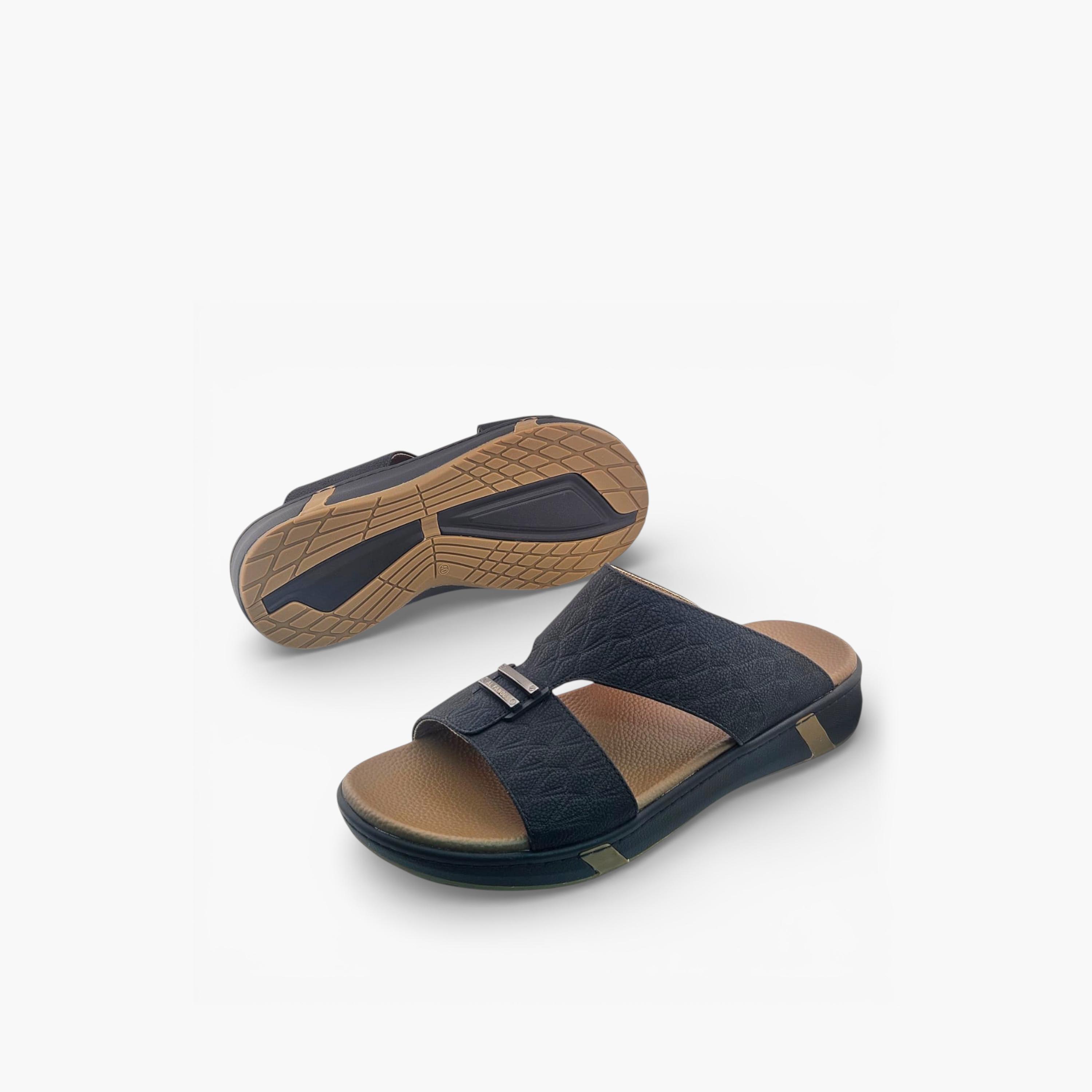 Al Fanoos Mens Slip-On Velours Arabic Sandals | AL2603118-men-shoes-sandals-image-4
