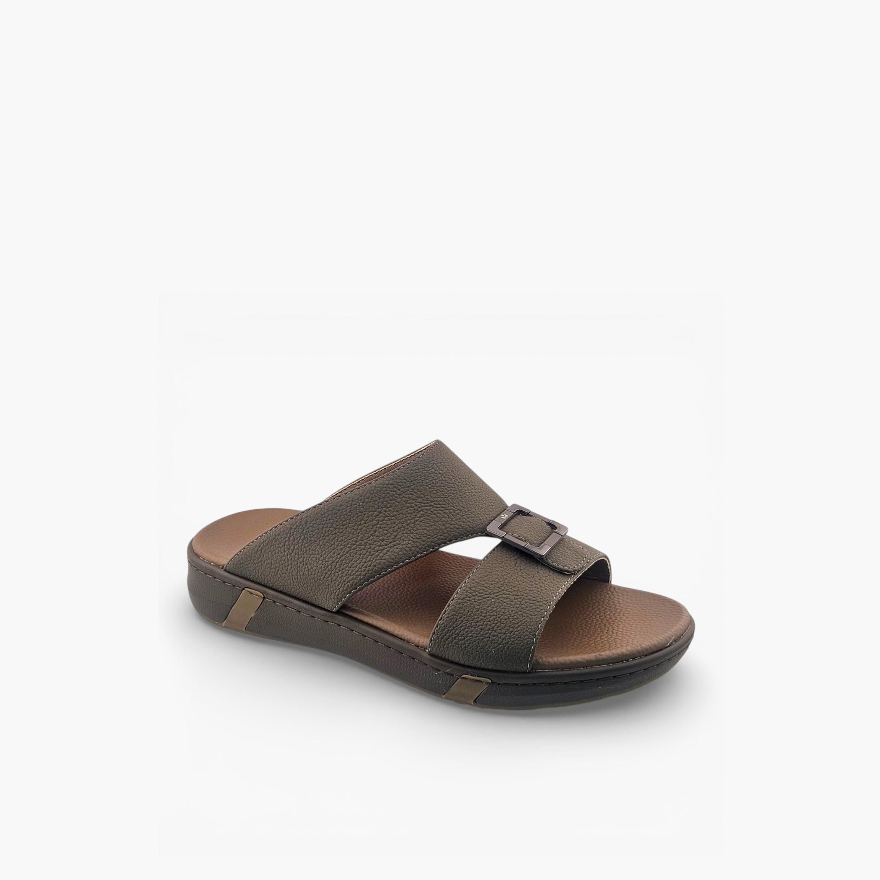 Al Fanoos Mens Slip-On Velours Arabic Sandals | AL2603119-men-shoes-sandals-image-1