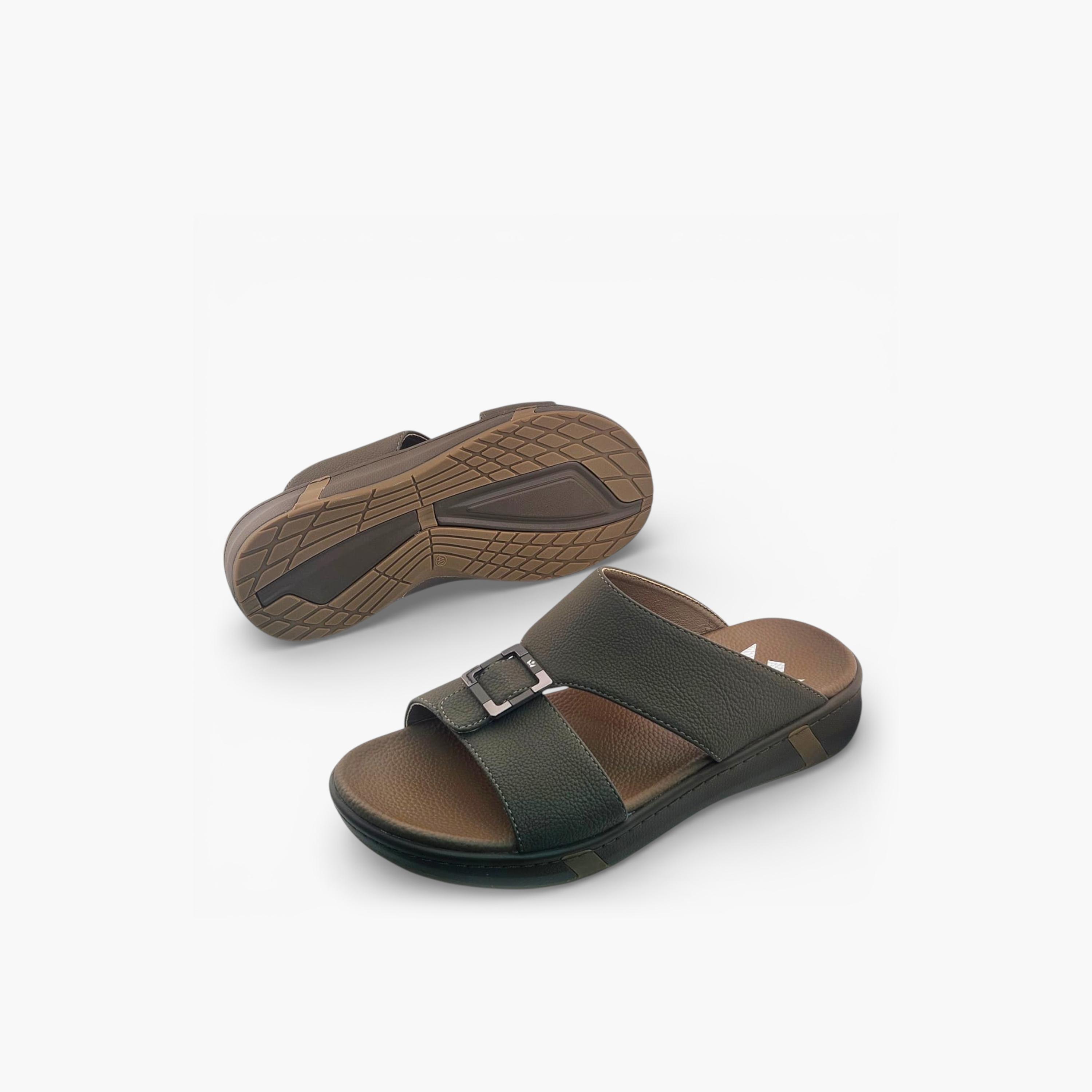 Al Fanoos Mens Slip-On Velours Arabic Sandals | AL2603119-men-shoes-sandals-image-4