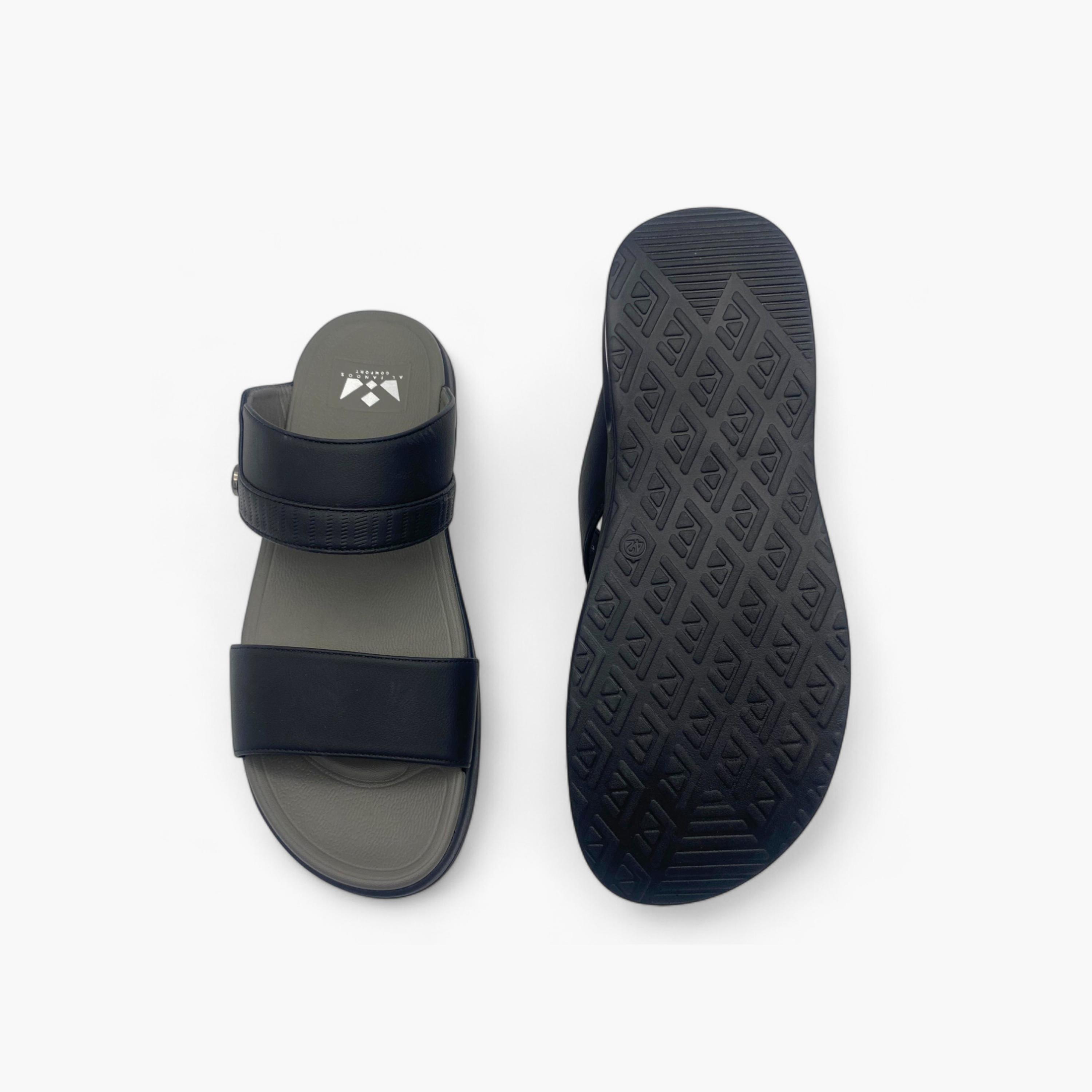 Al Fanoos Men's Slip On Luxe Comfort Arabic Sandals | AL7510-19-men-shoes-sandals-image-5