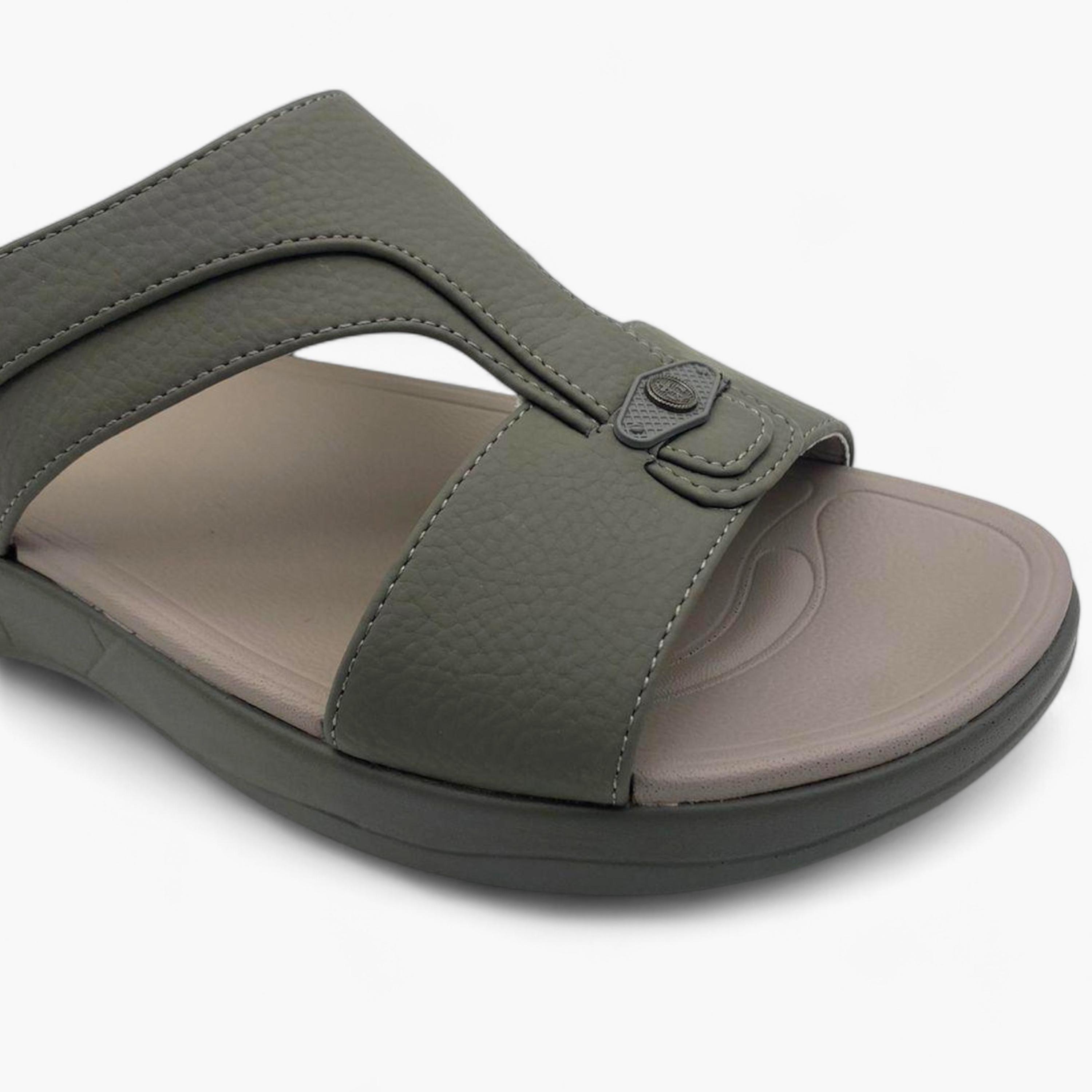 الفانوس- صندل عربي رجالي سهل الارتداء | AL7510-F12-men-shoes-sandals-image-3