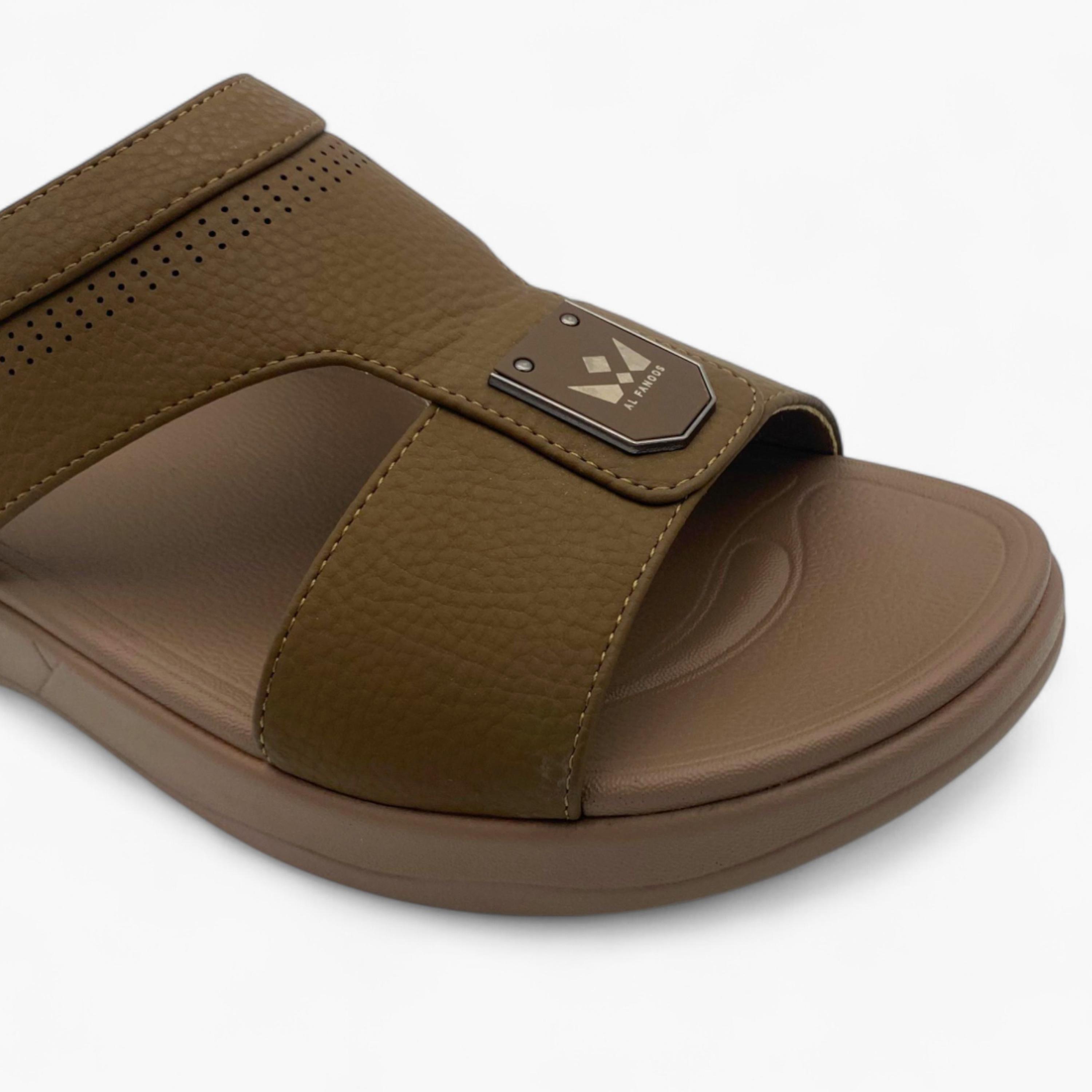 Al Fanoos Men's Slip On Luxe Comfort Arabic Sandals | AL7510-F14-men-shoes-sandals-image-3