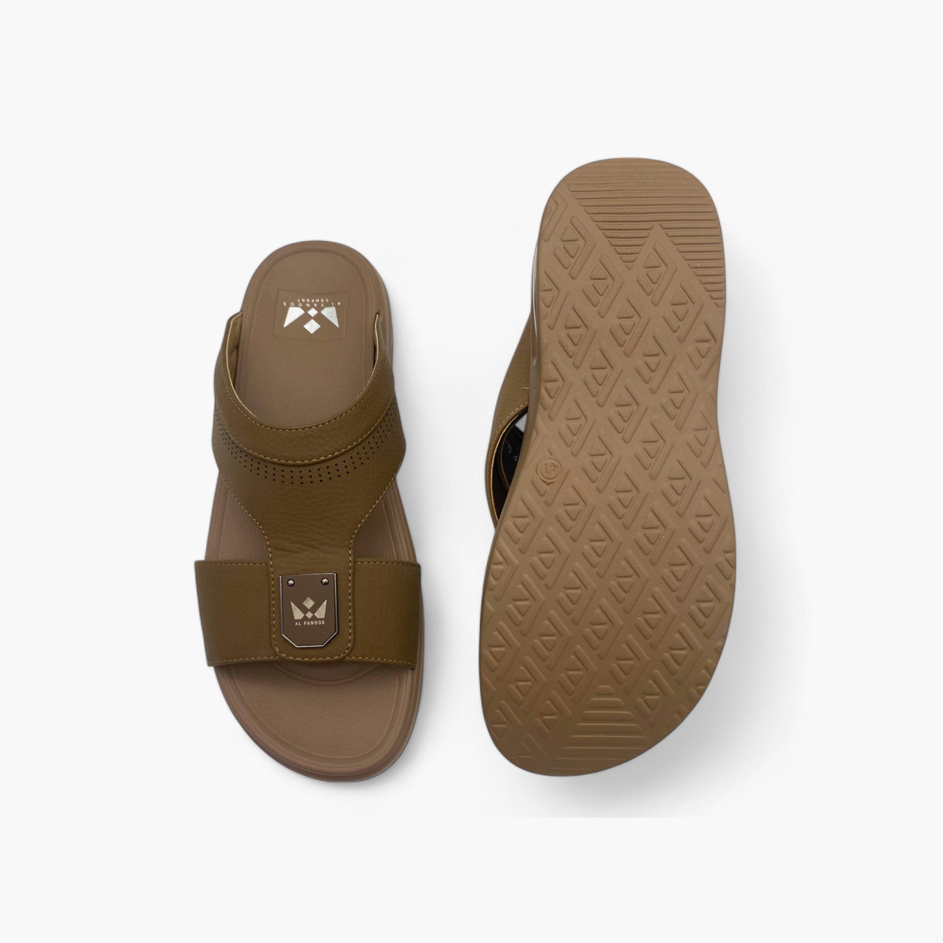 Al Fanoos Men's Slip On Luxe Comfort Arabic Sandals | AL7510-F14-men-shoes-sandals-image-5