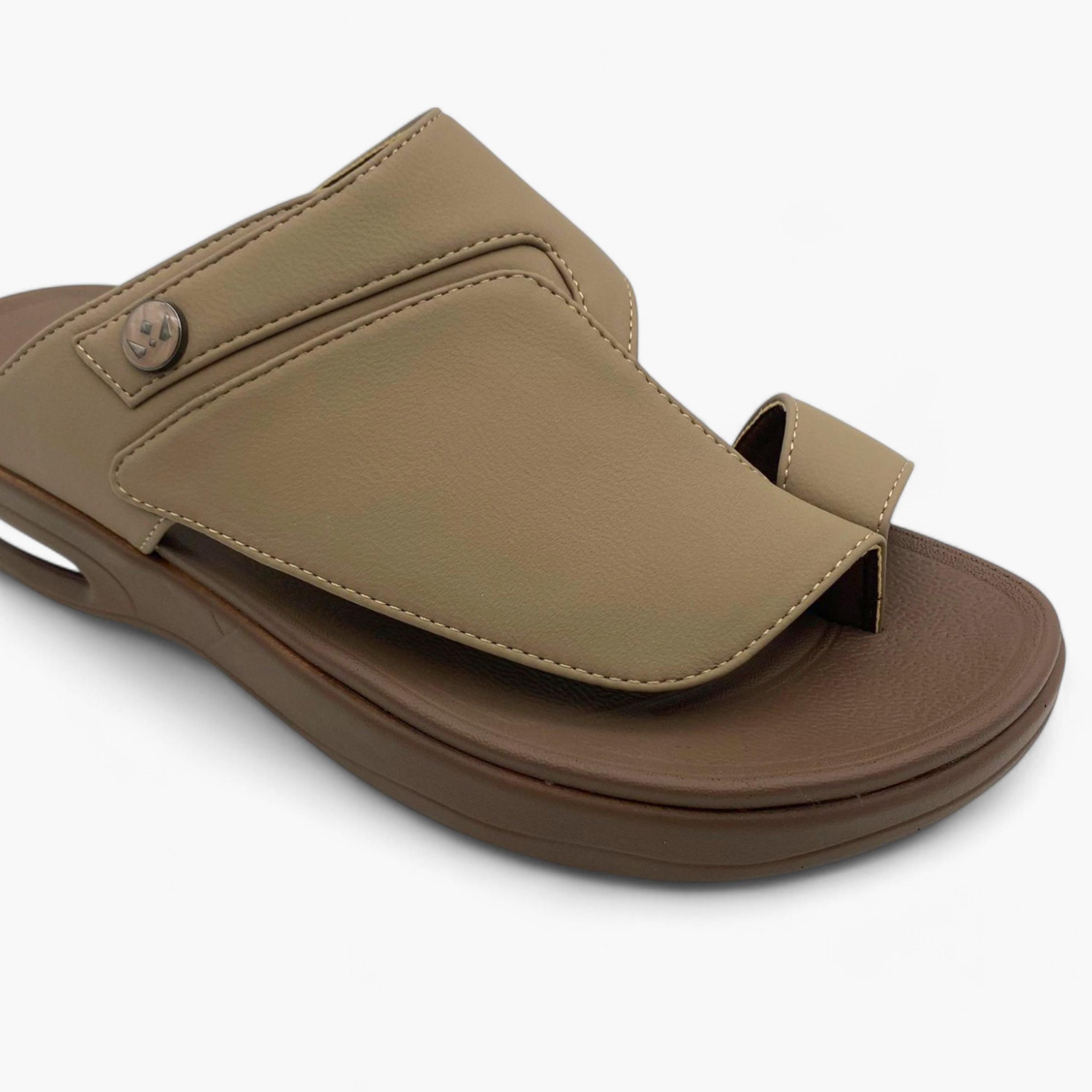 Al Fanoos Men's Slip On Luxe Comfort Arabic Sandals | AL7510-F16-men-shoes-sandals-image-3