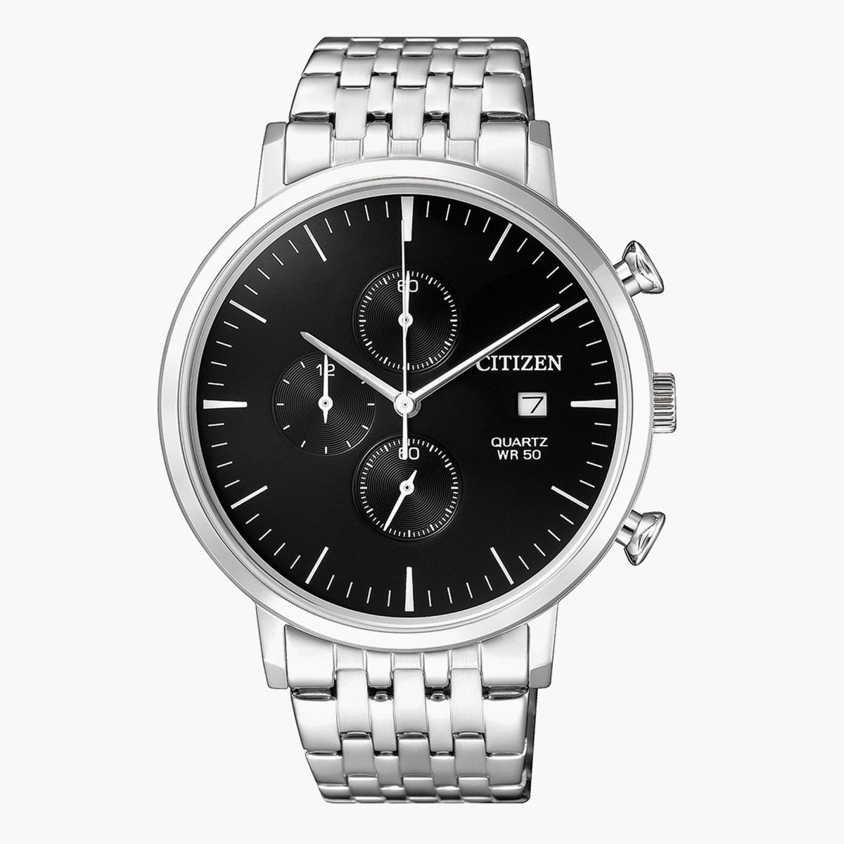 ساعة كرونوجراف فضيّة بحزام معدني للرجال من سيتيزن - AN3610 55E-men-watchesandjewellery-watches-image-1