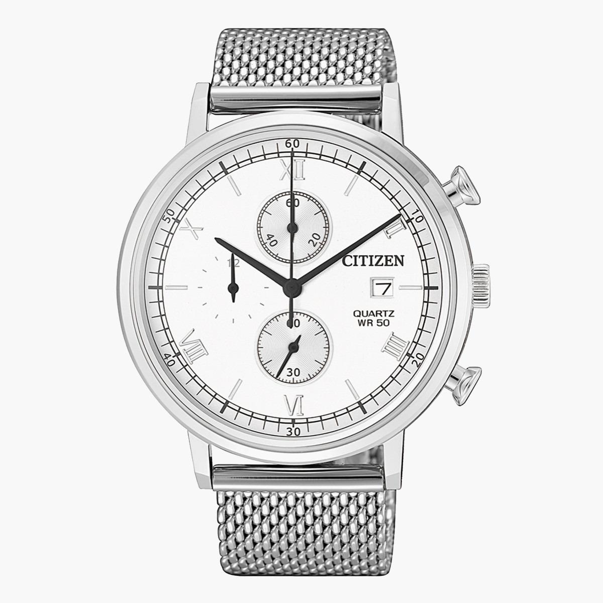 ساعة كرونوجراف فضيّة بحزام معدني للرجال من سيتيزن - AN3610 80A-men-watchesandjewellery-watches-image-1