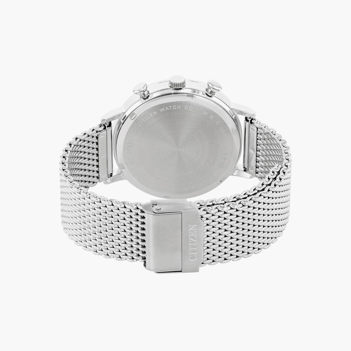 ساعة كرونوجراف فضيّة بحزام معدني للرجال من سيتيزن - AN3610 80A-men-watchesandjewellery-watches-image-2