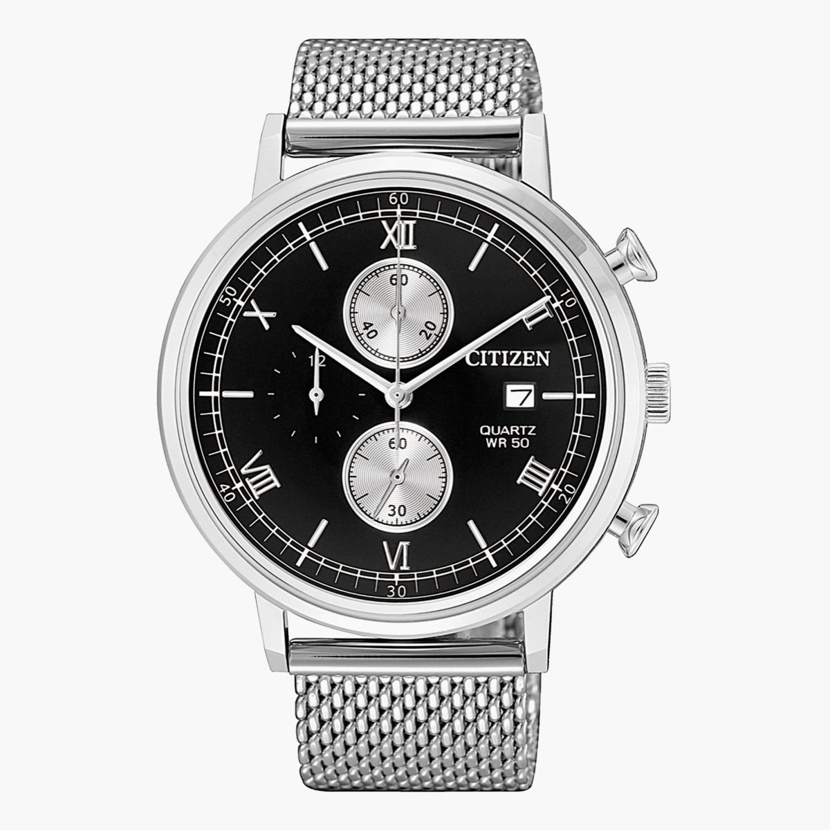 ساعة كرونوجراف فضيّة بحزام معدني للرجال من سيتيزن - AN3610 80E-men-watchesandjewellery-watches-image-1
