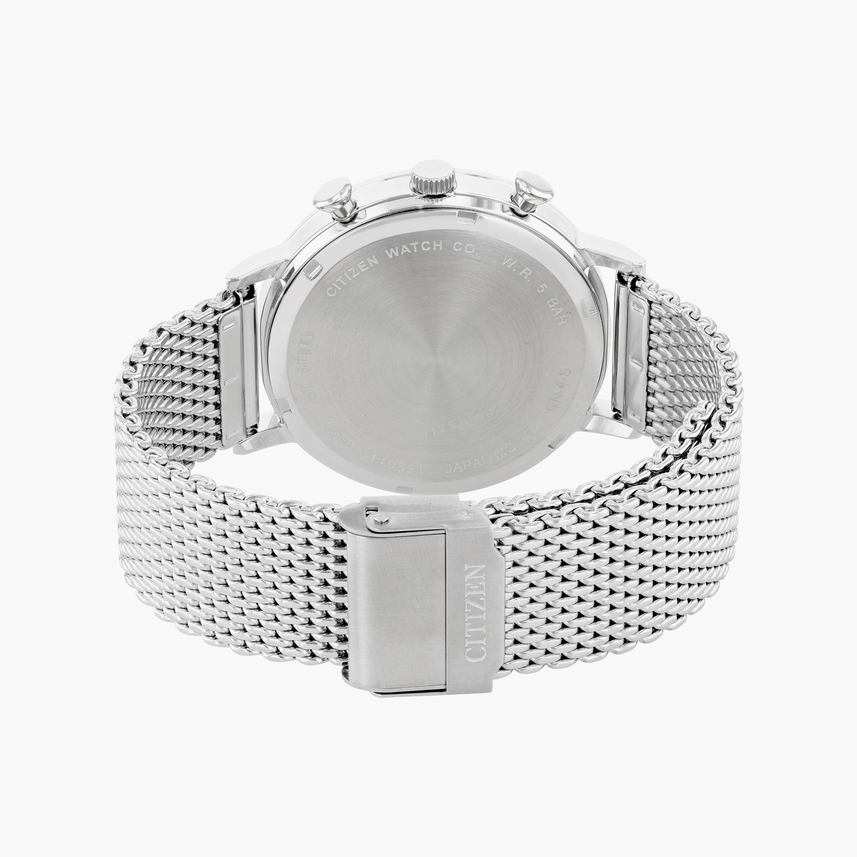 ساعة كرونوجراف فضيّة بحزام معدني للرجال من سيتيزن - AN3610 80L-men-watchesandjewellery-watches-image-2