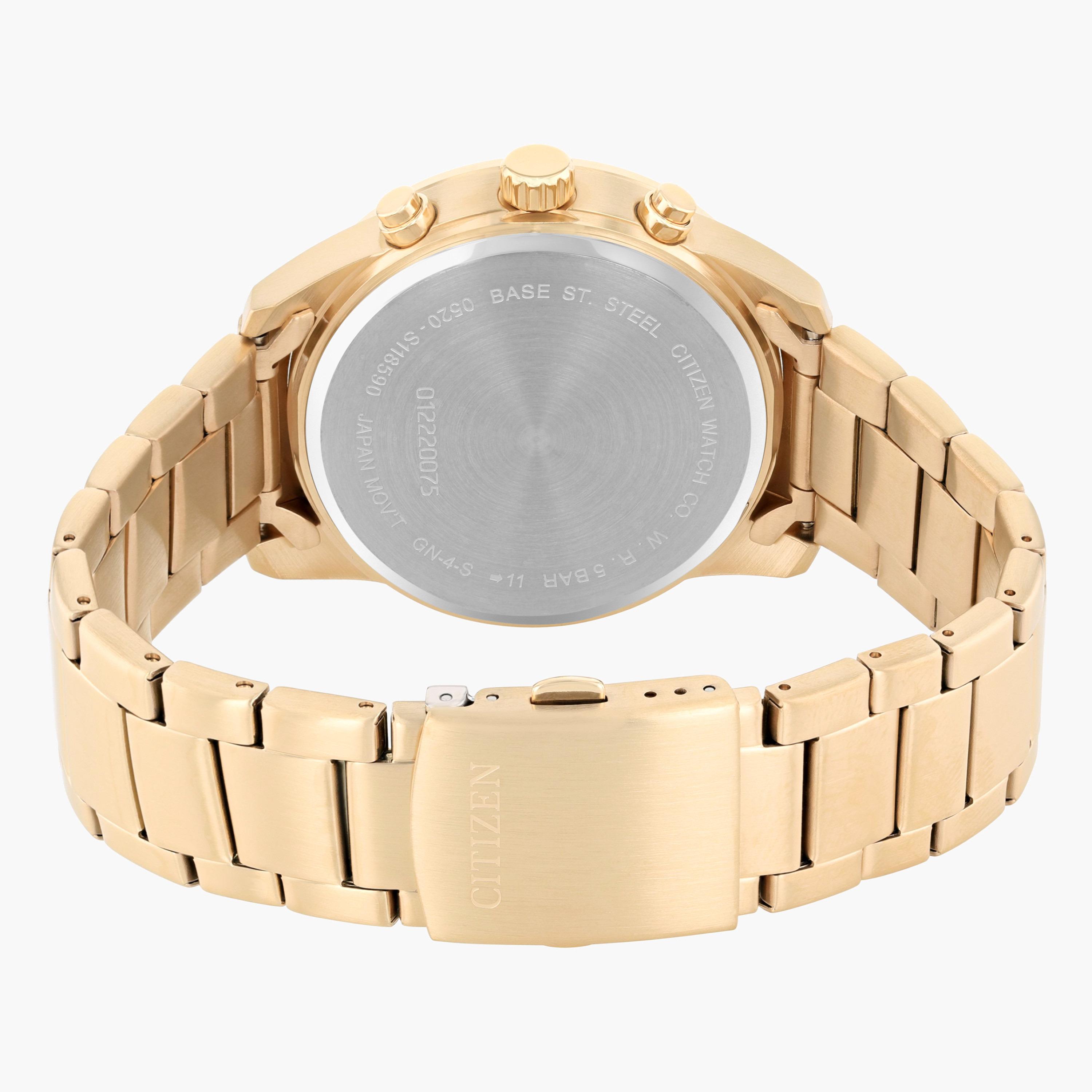 ساعة كرونوجواف وردية ذهبية بحزام معدني للرجال من سيتيزن - AN8169 58L-men-watchesandjewellery-watches-image-2