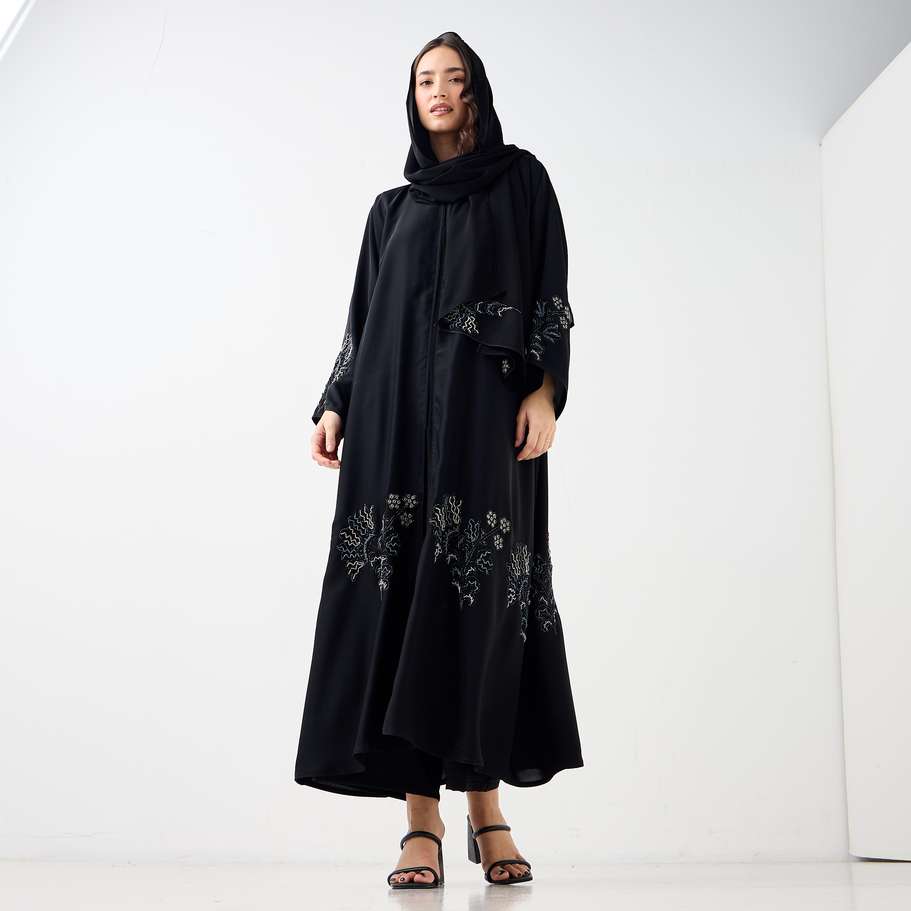 Hadiyath Al Madinah Embellished Abaya-women-arabicclothing-abayas-image-4