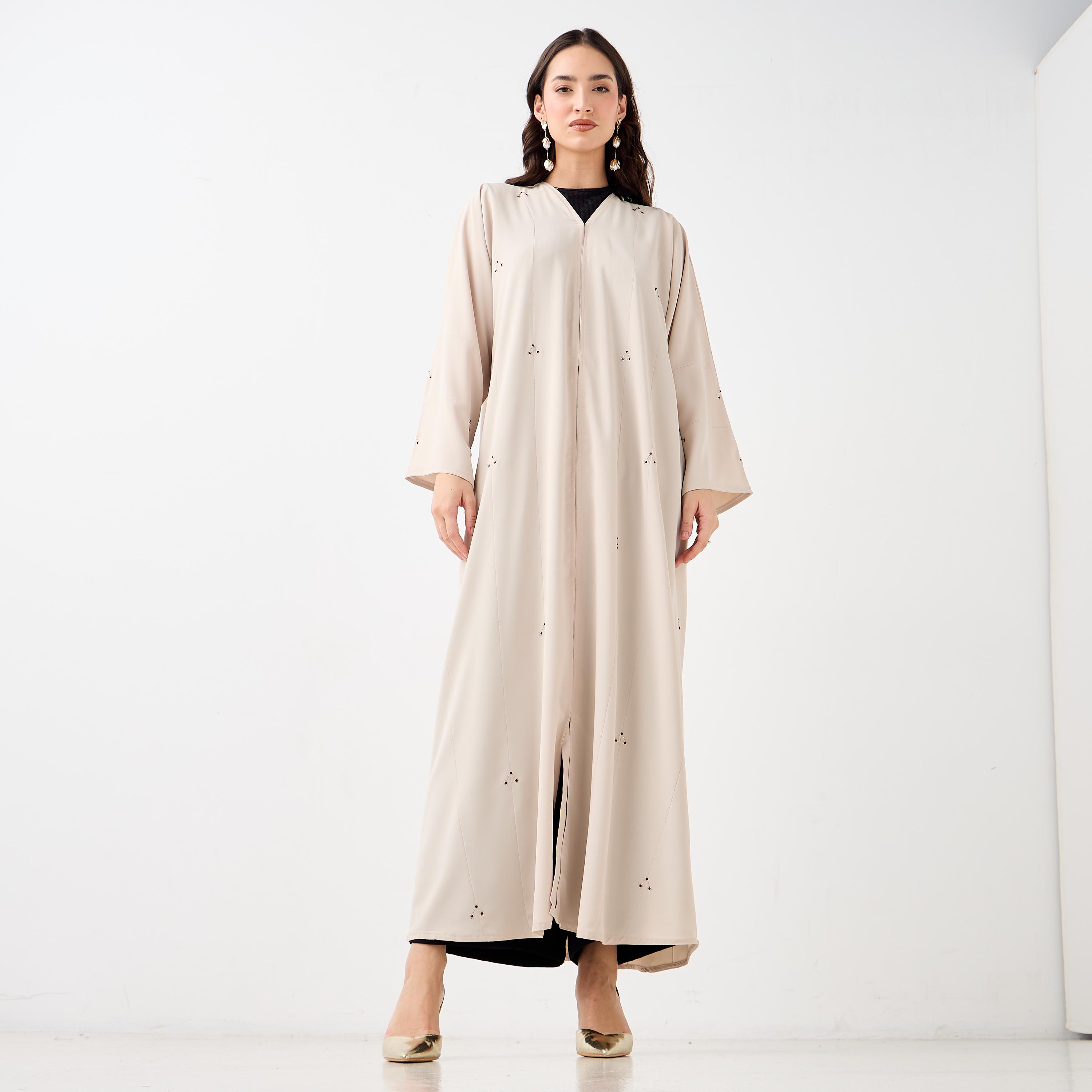 Hadiyath Al Madinah Embellished Abaya-women-arabicclothing-abayas-image-1