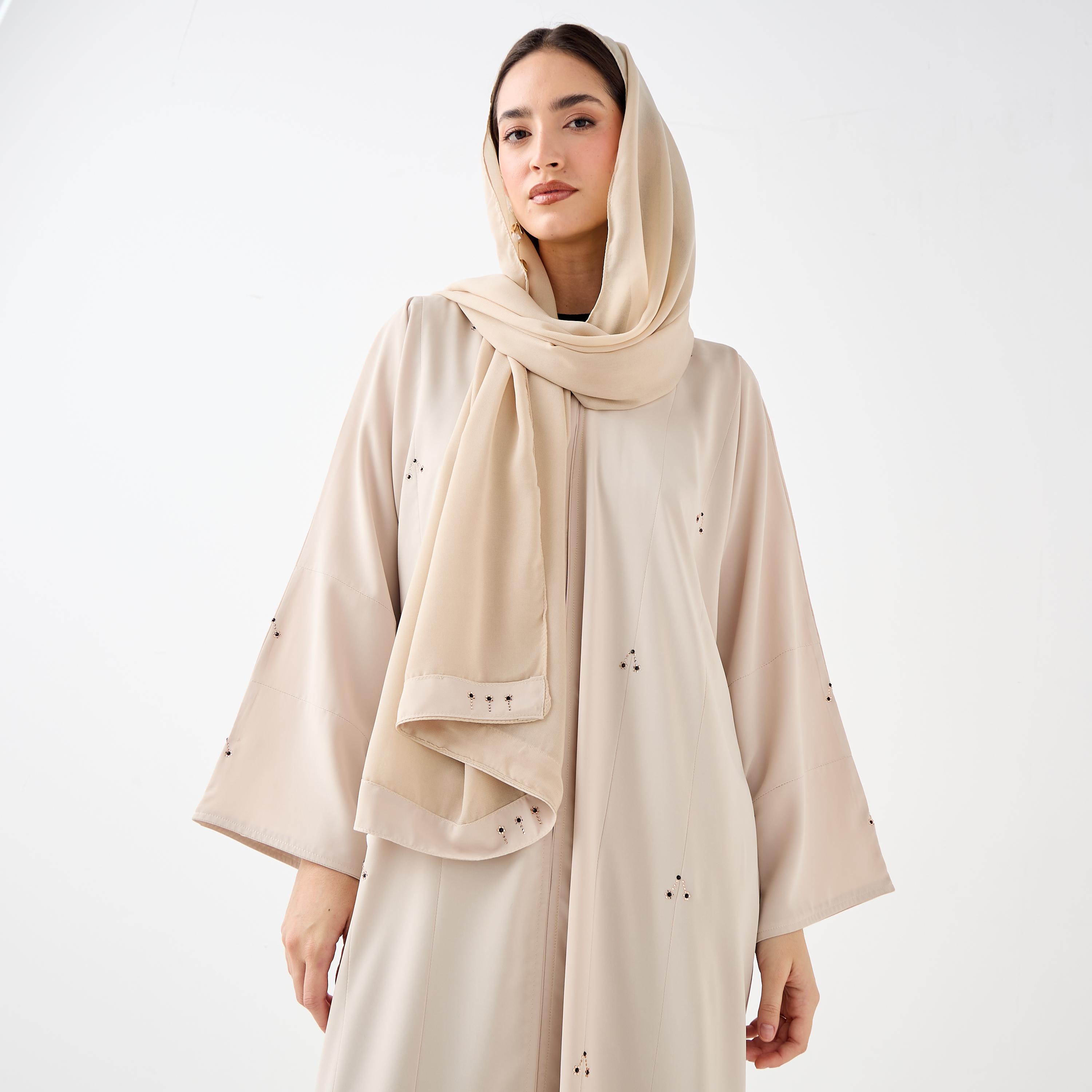 Hadiyath Al Madinah Embellished Abaya-women-arabicclothing-abayas-image-2