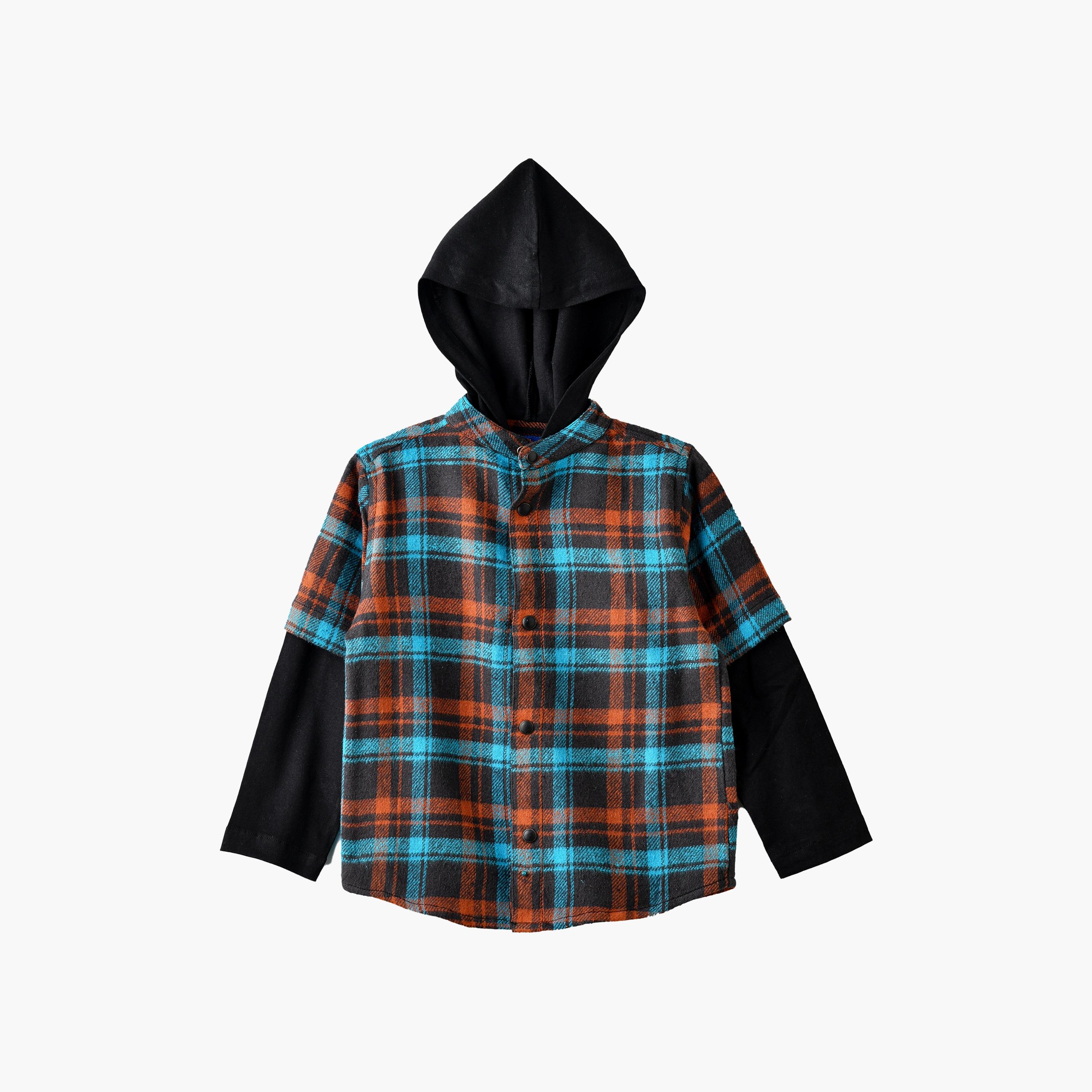 UniqKidz Checked Long Sleeves Shirt-boys-clothing-shirts-image-1