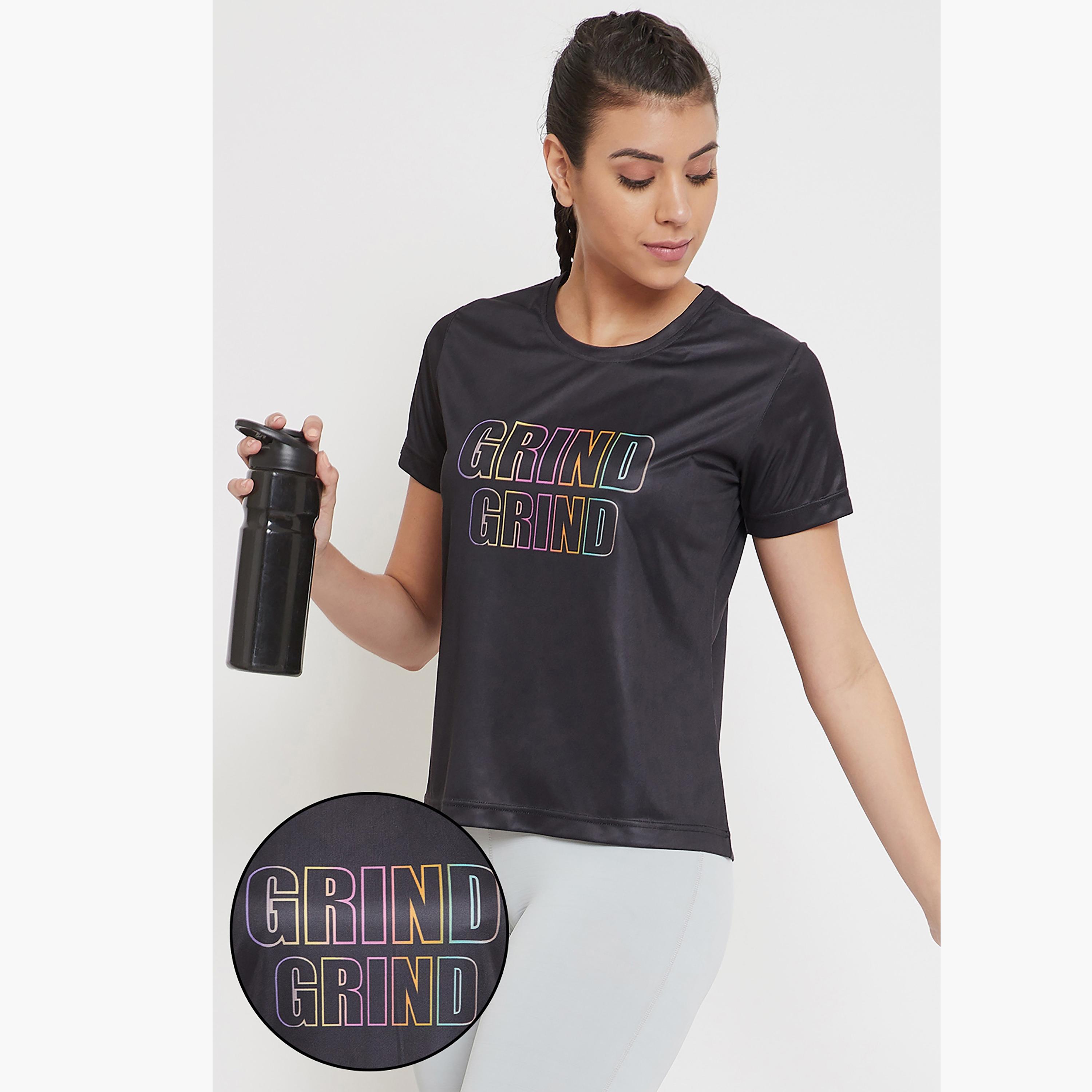Clovia Printed Round Neck Short Sleeves T-Shirt-women-clothing-sportswearandactivewear-tshirtsandvests-image-1