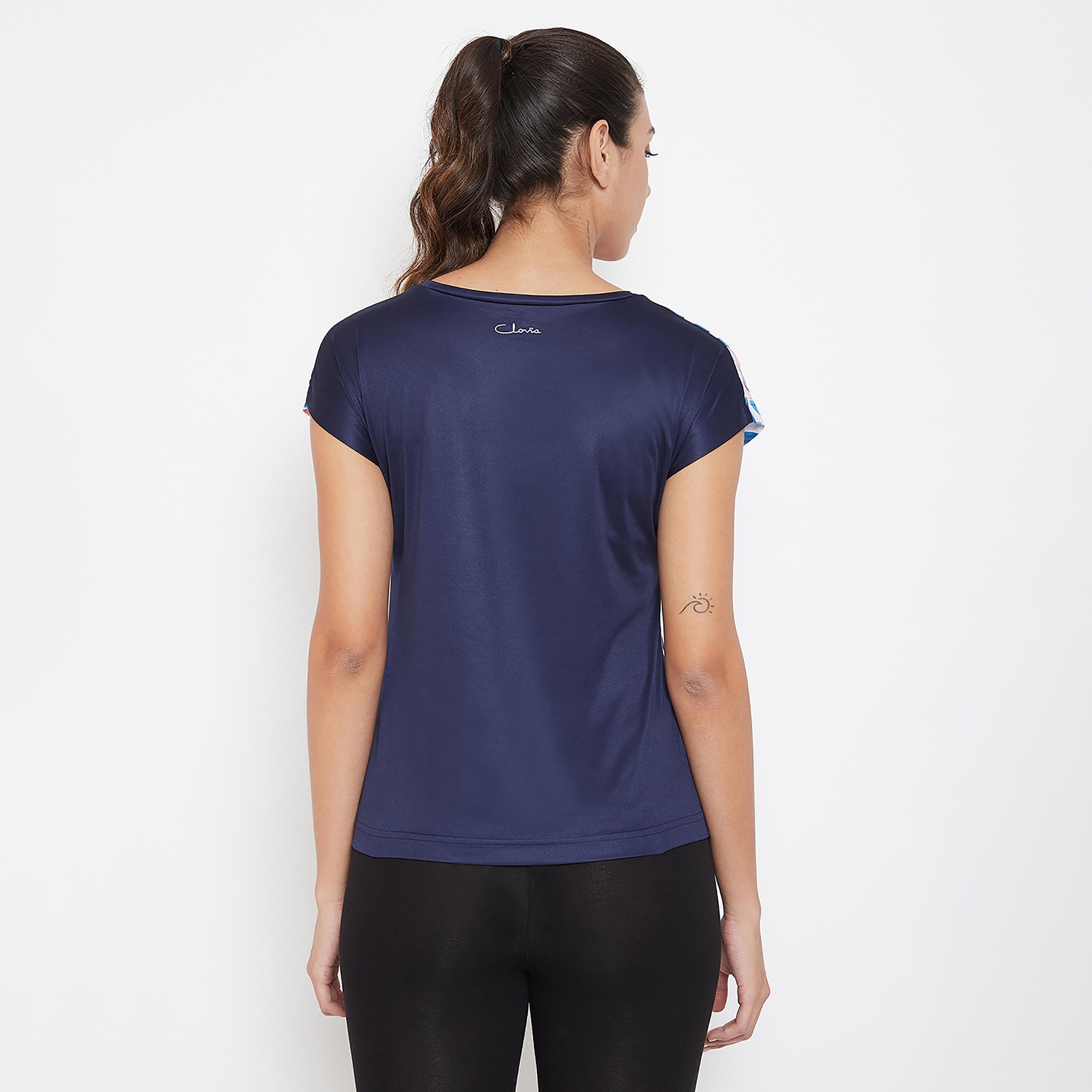 Clovia Printed Round Neck Short Sleeves T-Shirt-women-clothing-sportswearandactivewear-tshirtsandvests-image-5