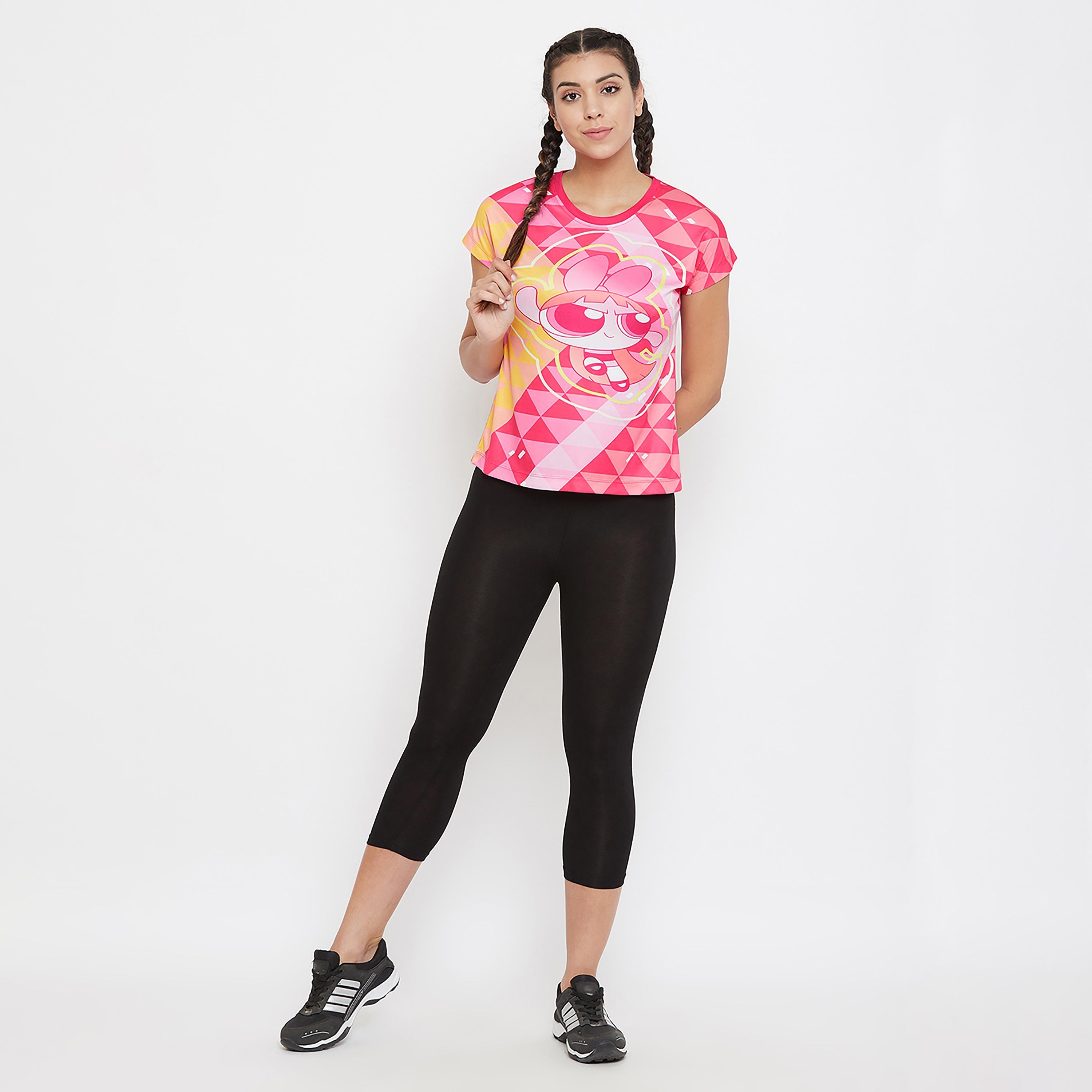 Clovia Printed Round Neck Short Sleeves T-Shirt-women-clothing-sportswearandactivewear-tshirtsandvests-image-3