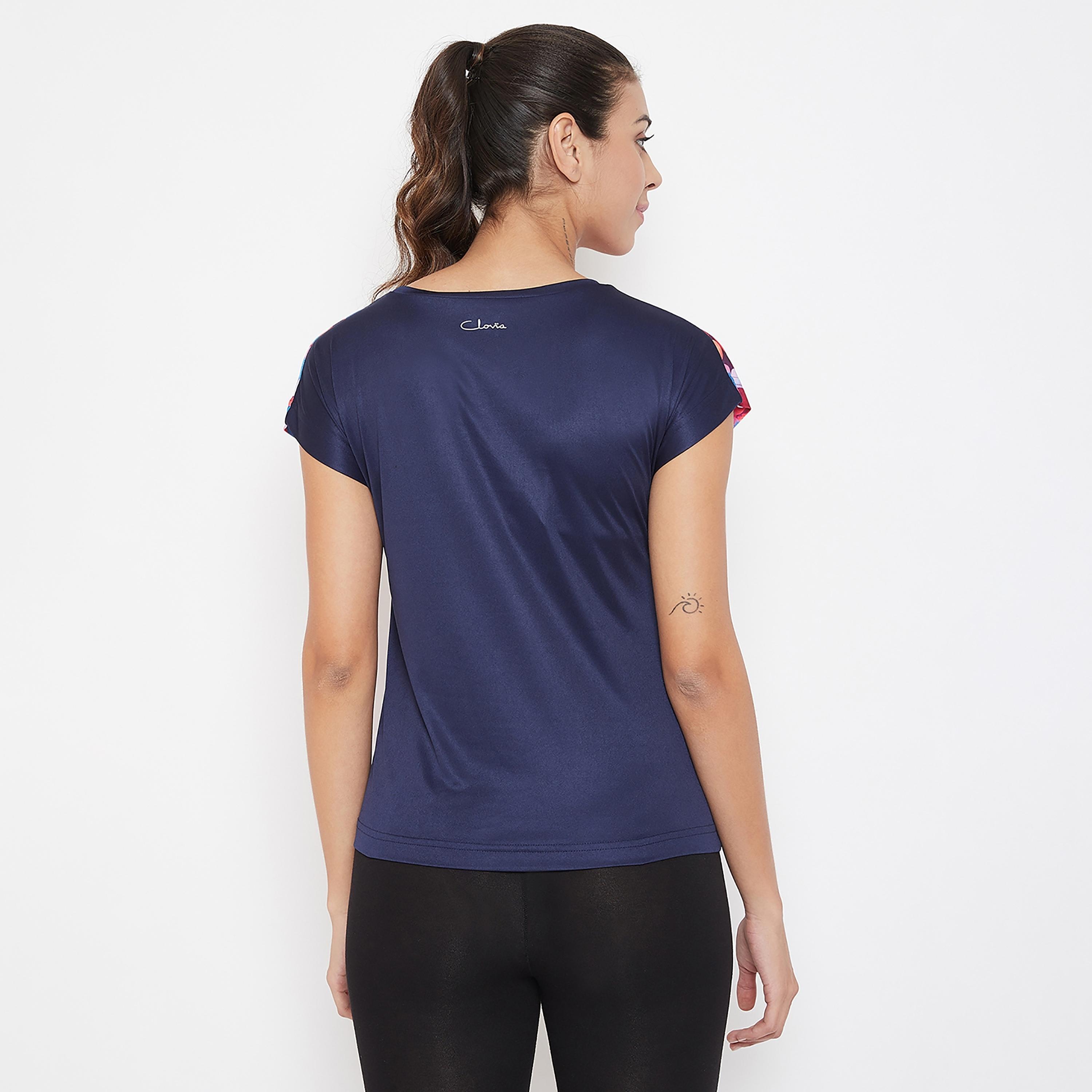 Clovia Printed Round Neck Short Sleeves T-Shirt-women-clothing-sportswearandactivewear-tshirtsandvests-image-5