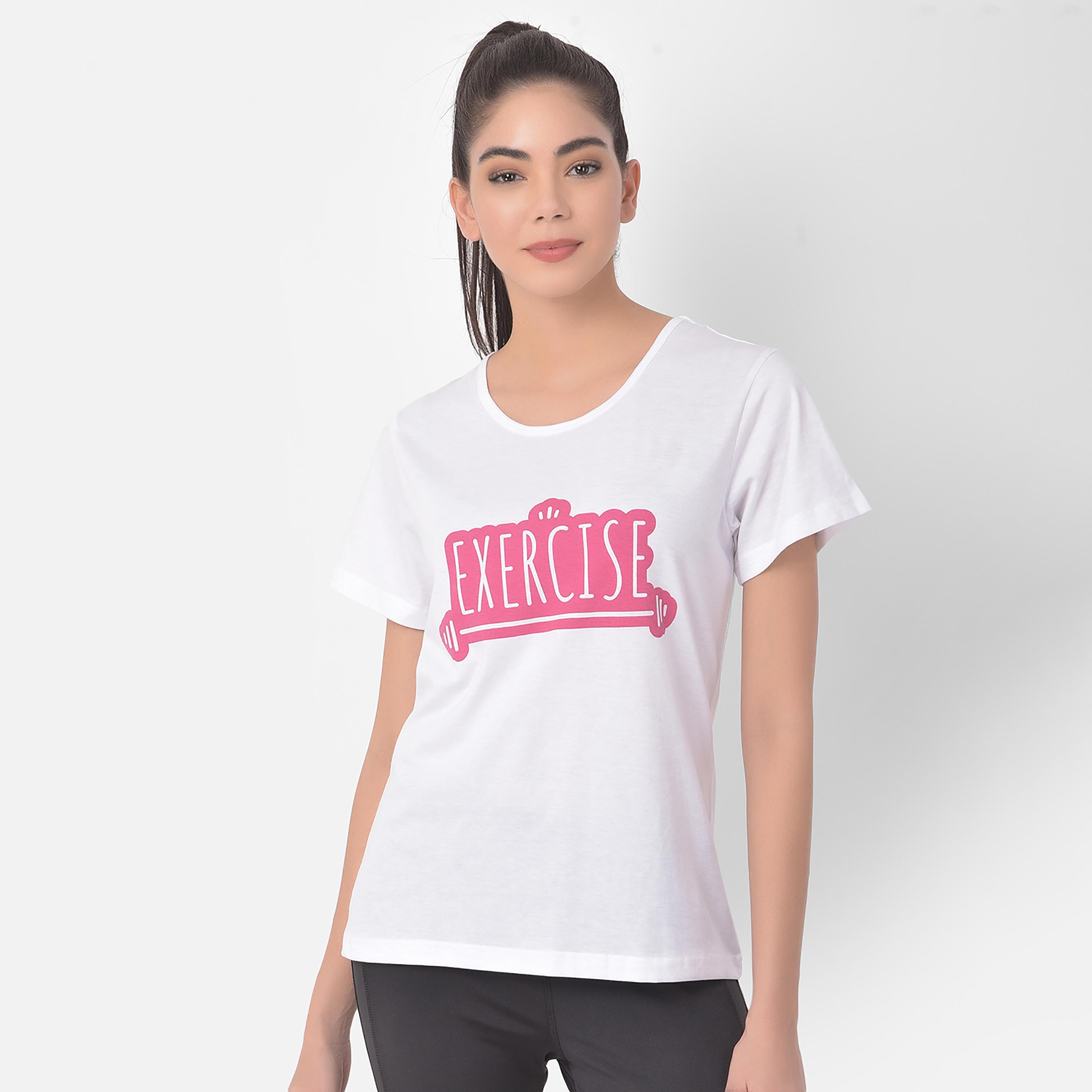 Clovia Printed Round Neck Short Sleeves T-Shirt-women-clothing-sportswearandactivewear-tshirtsandvests-image-2