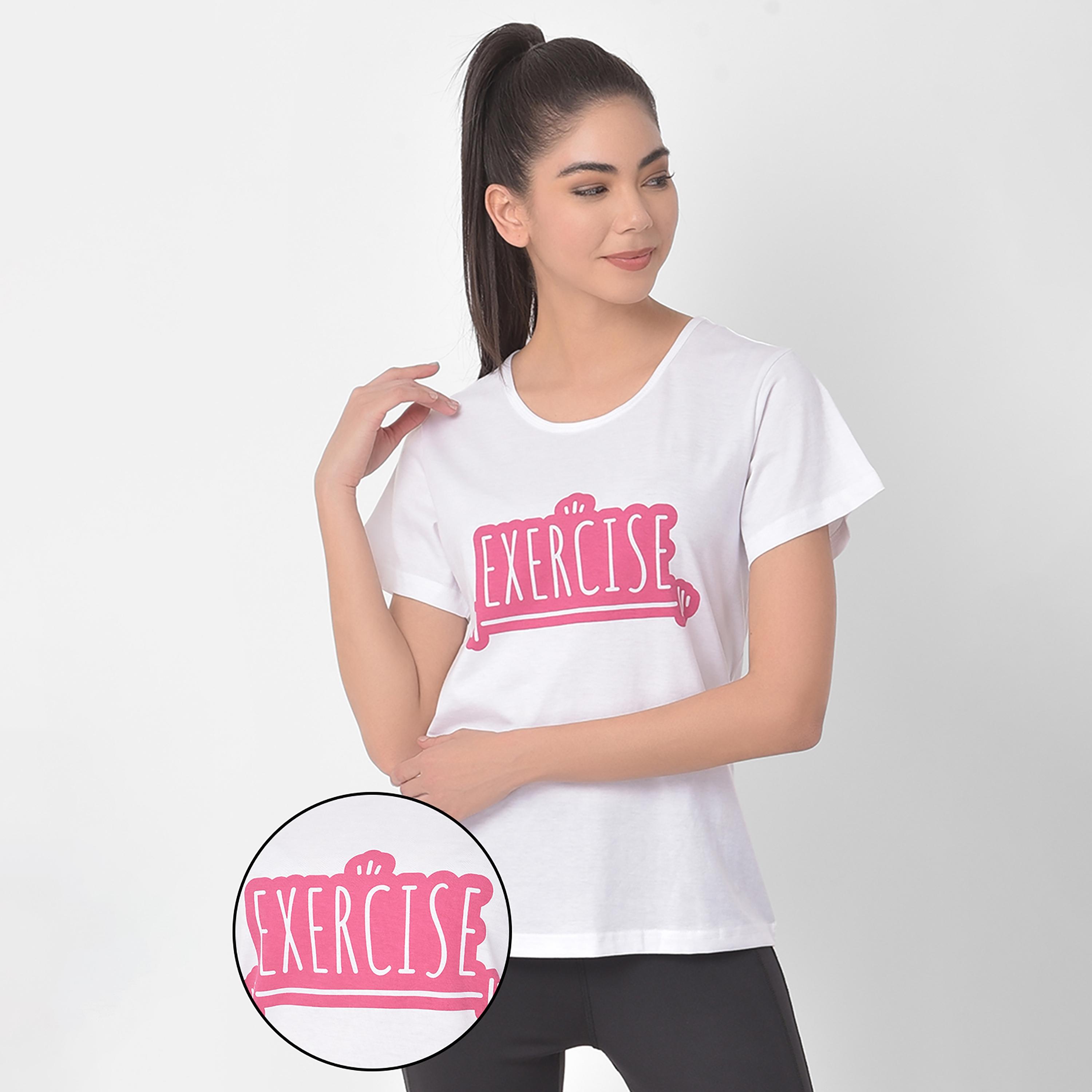 Clovia Printed Round Neck Short Sleeves T-Shirt-women-clothing-sportswearandactivewear-tshirtsandvests-image-1
