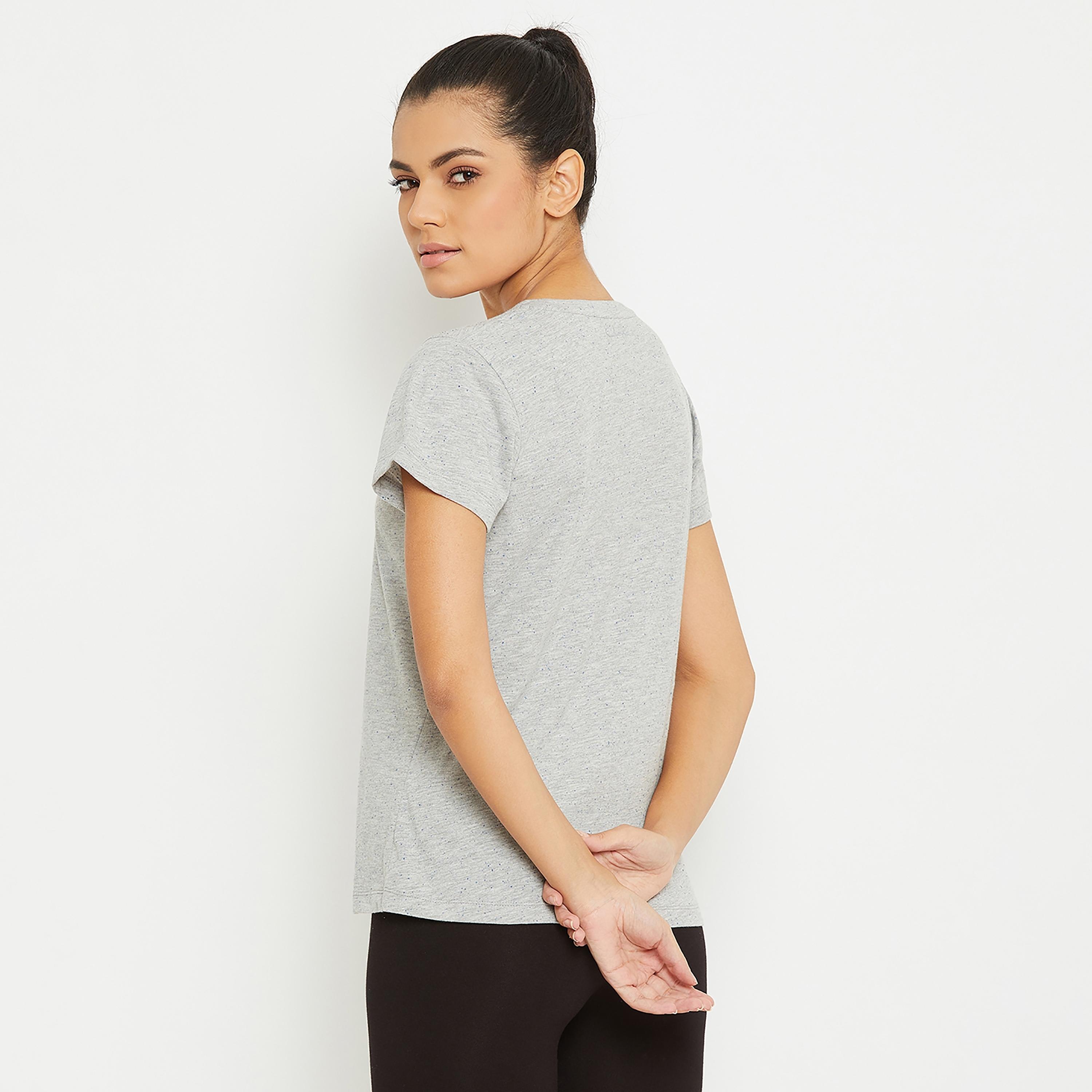 Clovia Printed Round Neck Short Sleeves T-Shirt-women-clothing-sportswearandactivewear-tshirtsandvests-image-5