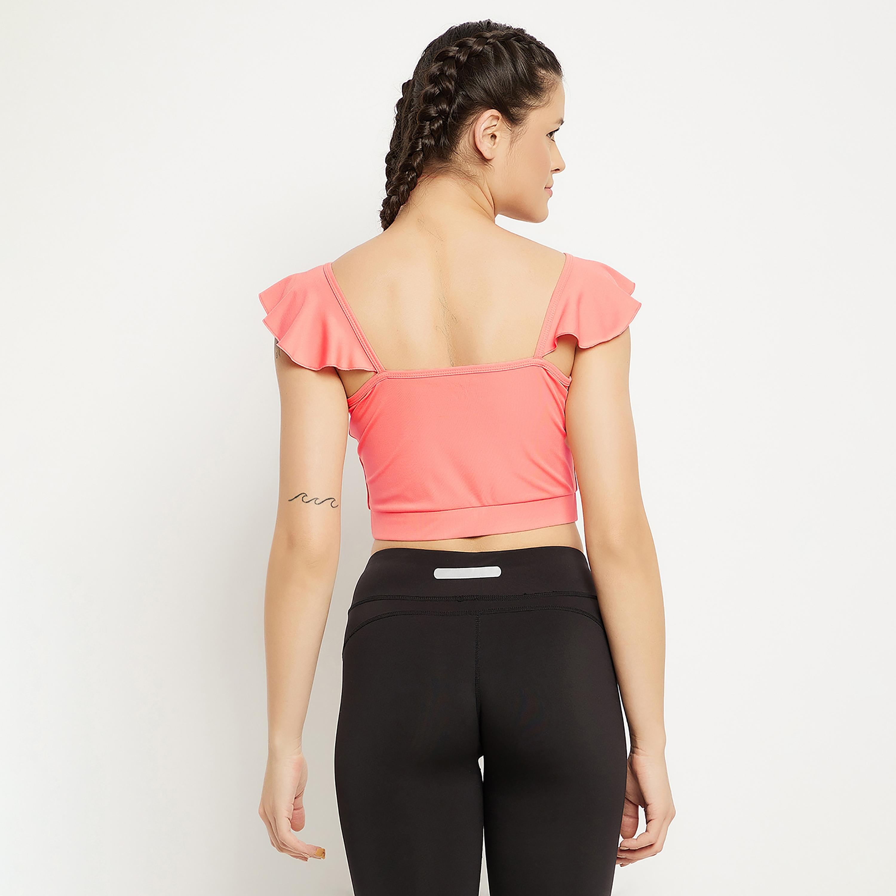 Clovia Solid V-Neck Crop Top-women-clothing-sportswearandactivewear-tshirtsandvests-image-5