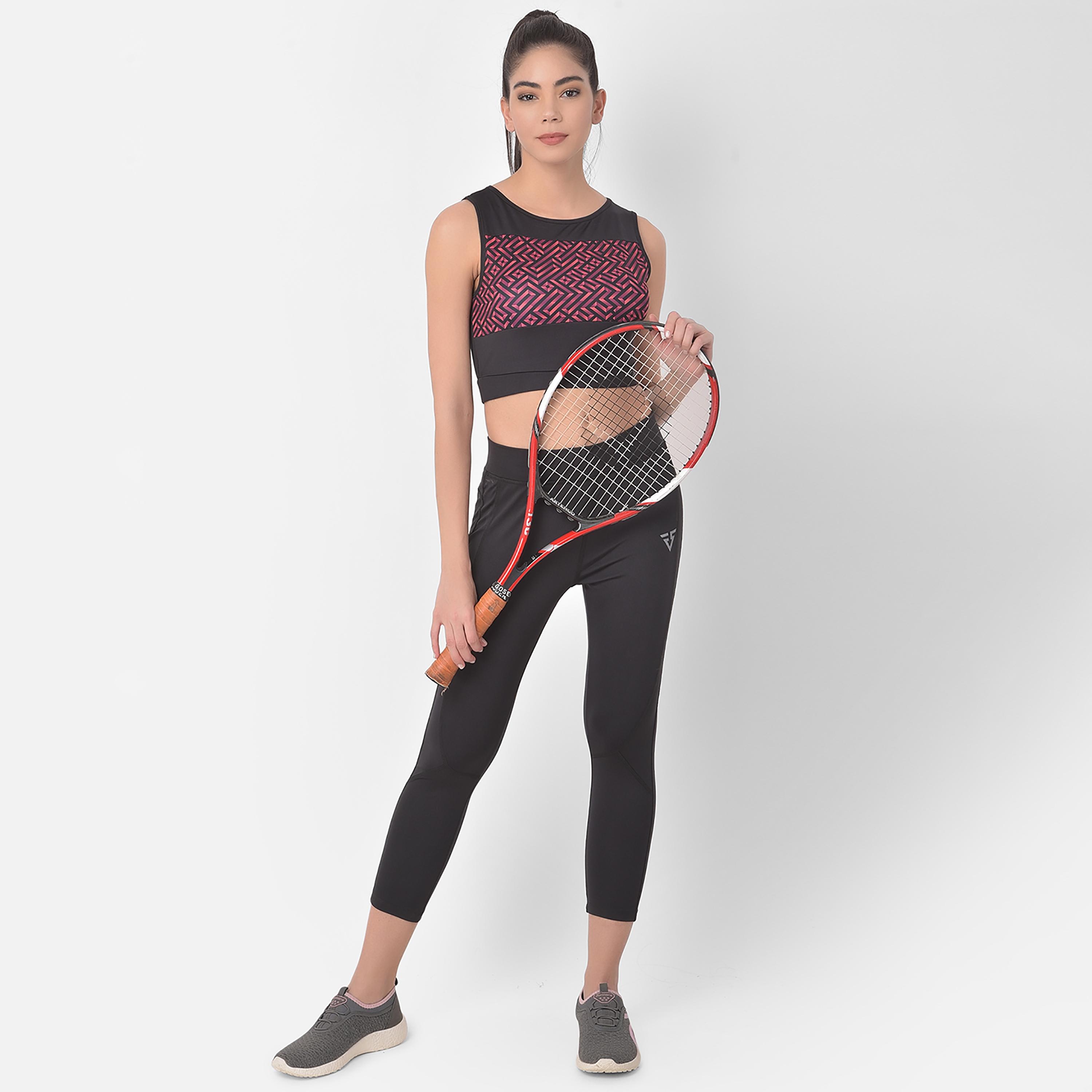 Clovia Printed Round Neck Crop Top-women-clothing-sportswearandactivewear-tshirtsandvests-image-3