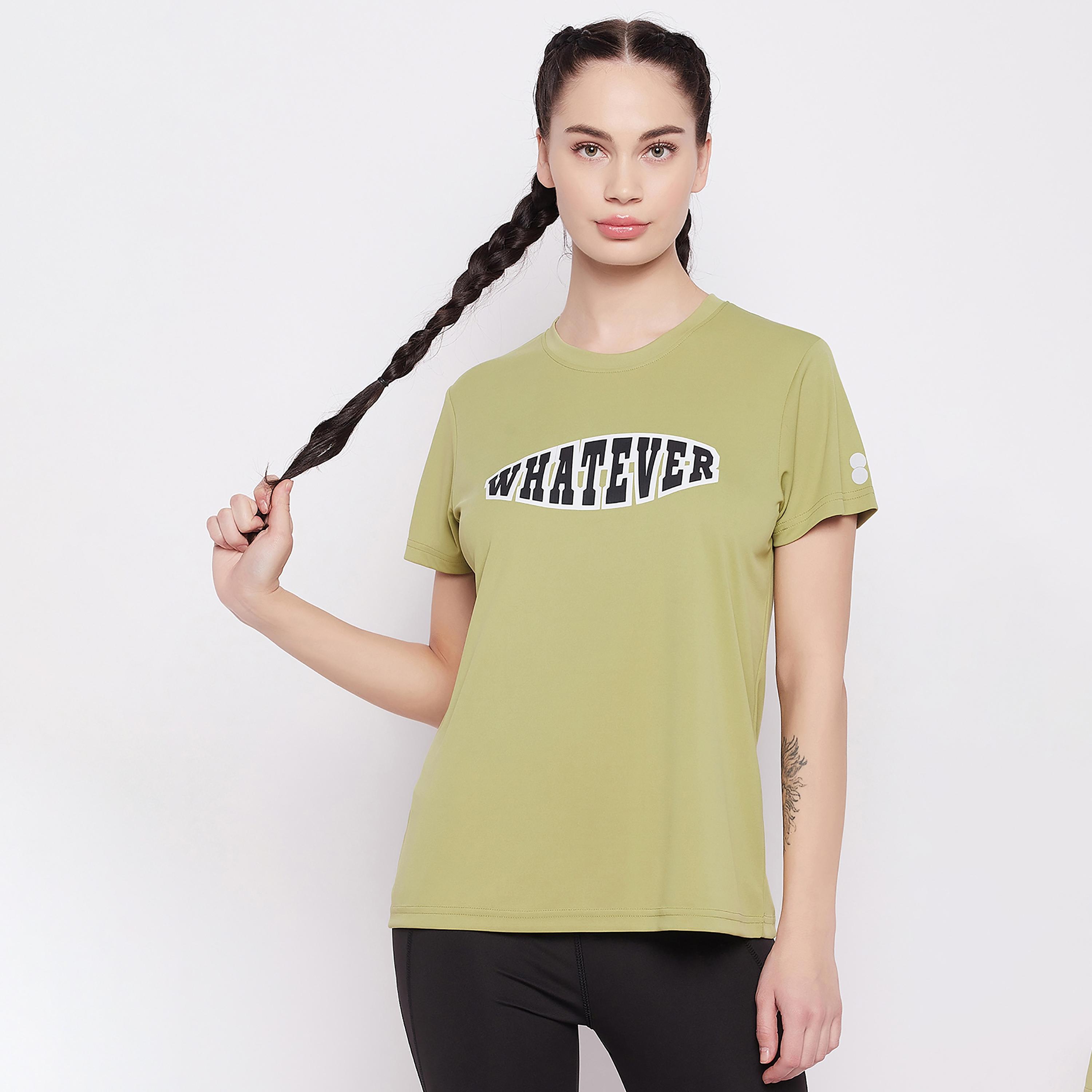 Clovia Printed Round Neck Short Sleeves T-Shirt-women-clothing-sportswearandactivewear-tshirtsandvests-image-1
