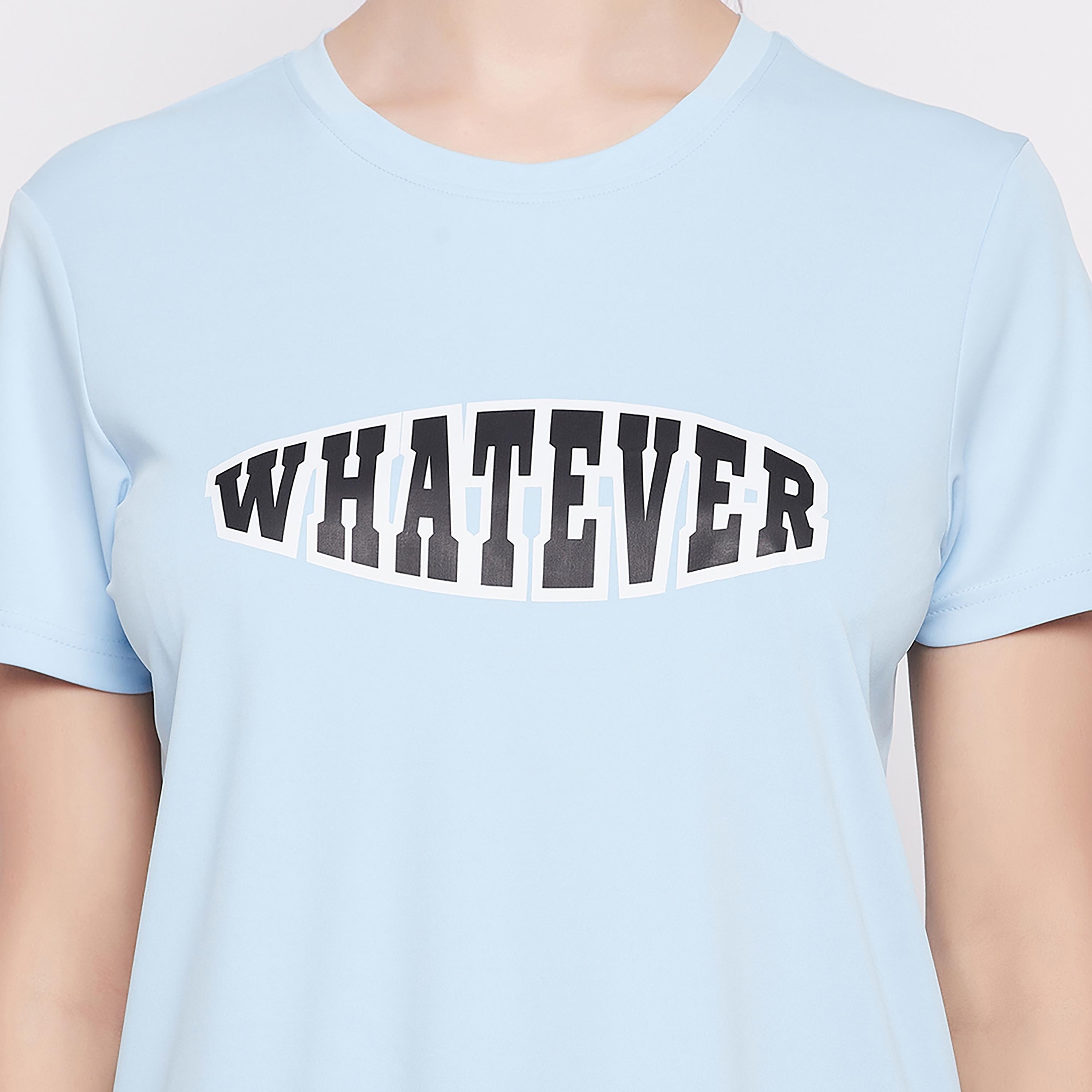 قميص قصير الأكمام بطبعة من كلوفيا برقبة مستديرة-women-clothing-sportswearandactivewear-tshirtsandvests-image-4