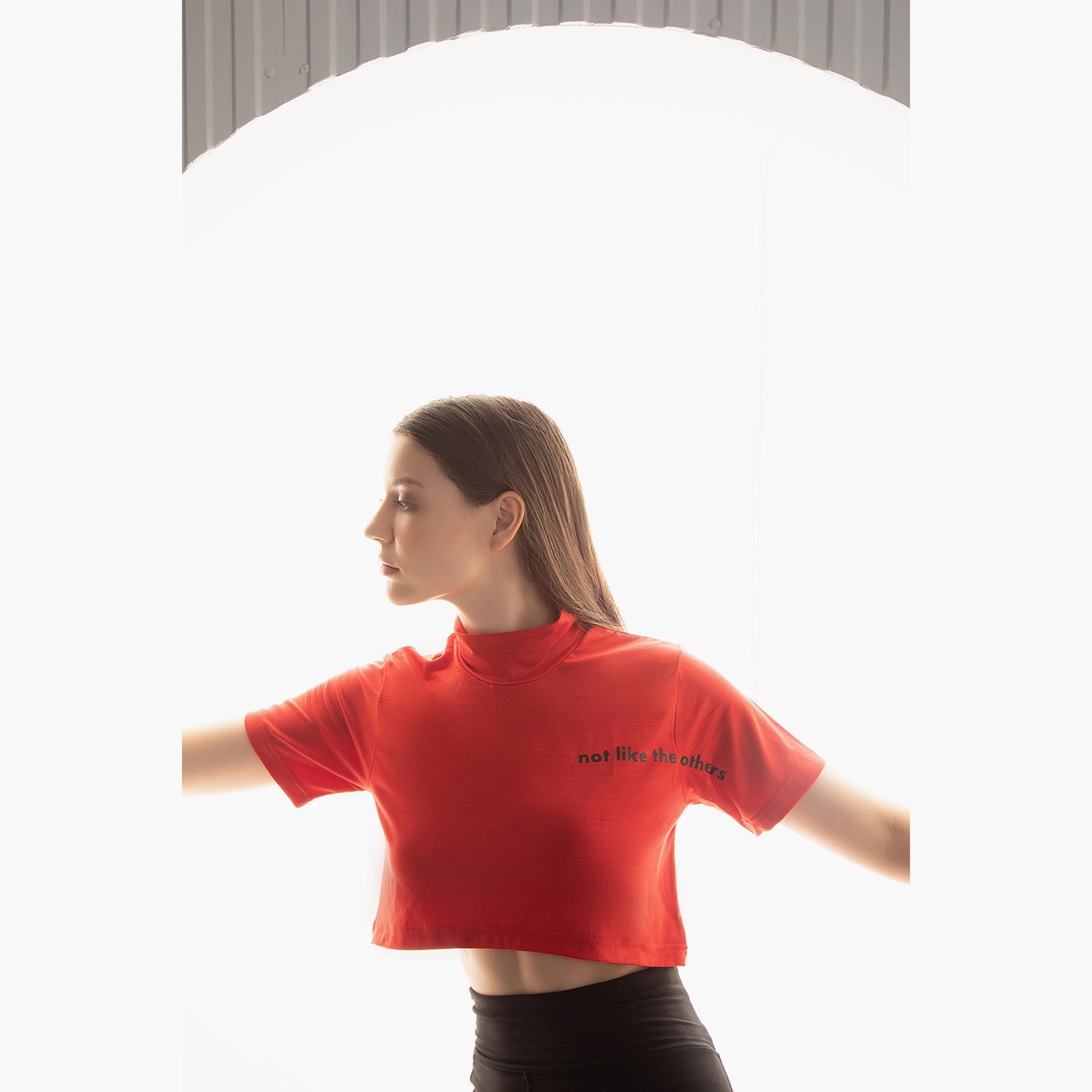 Clovia Solid Turtle Neck Crop Top-women-clothing-sportswearandactivewear-tshirtsandvests-image-1