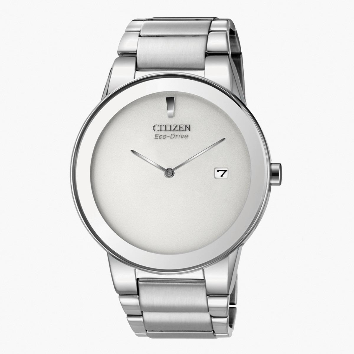 ساعة تناظرية فضيّة إيكو درايف بحزام معدني للرجال من سيتيزن - AU1060 51A-men-watchesandjewellery-watches-image-1