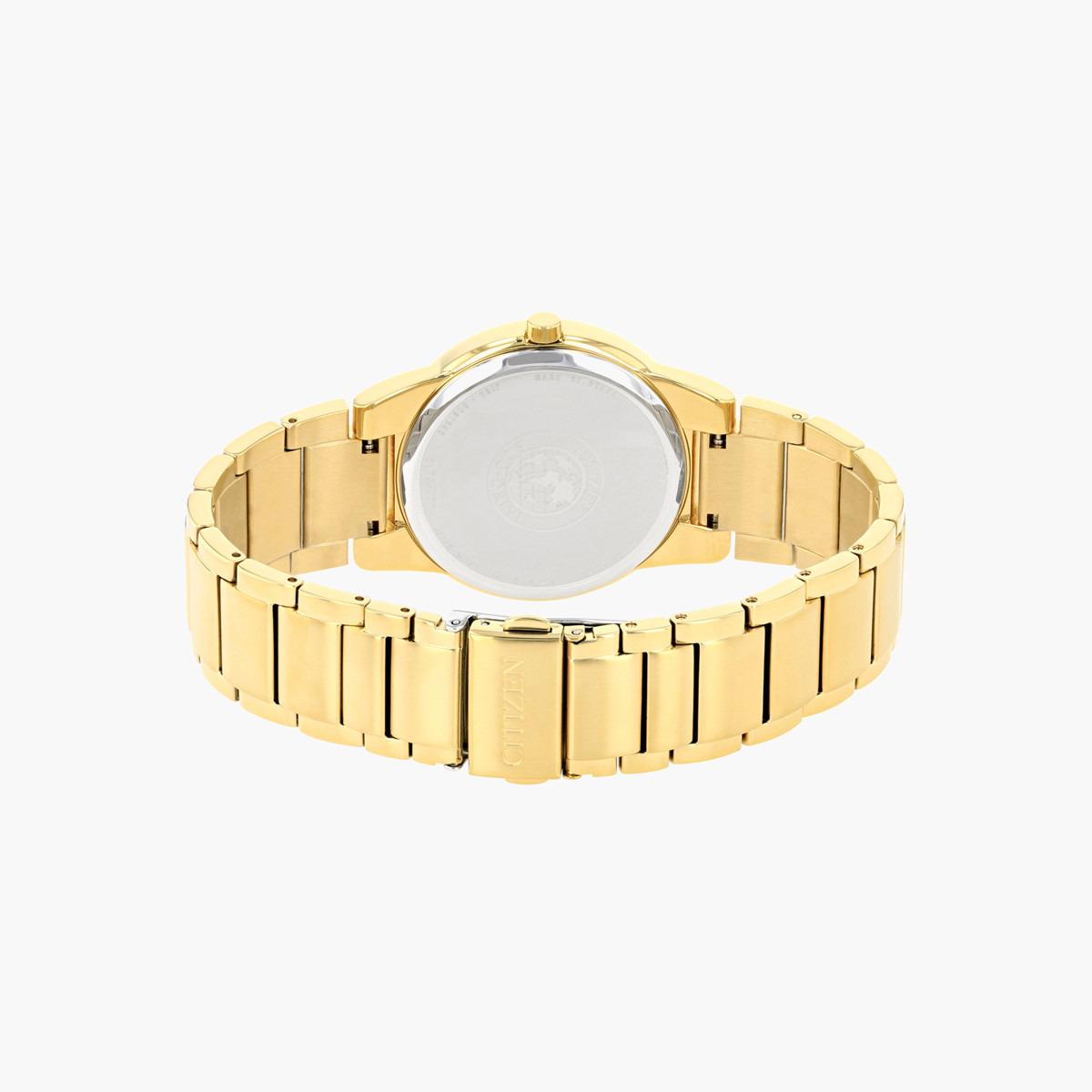 ساعة تناظرية ذهبية إيكو درايف بحزام معدني للرجال من سيتيزن - AU1062 56E-men-watchesandjewellery-watches-image-2